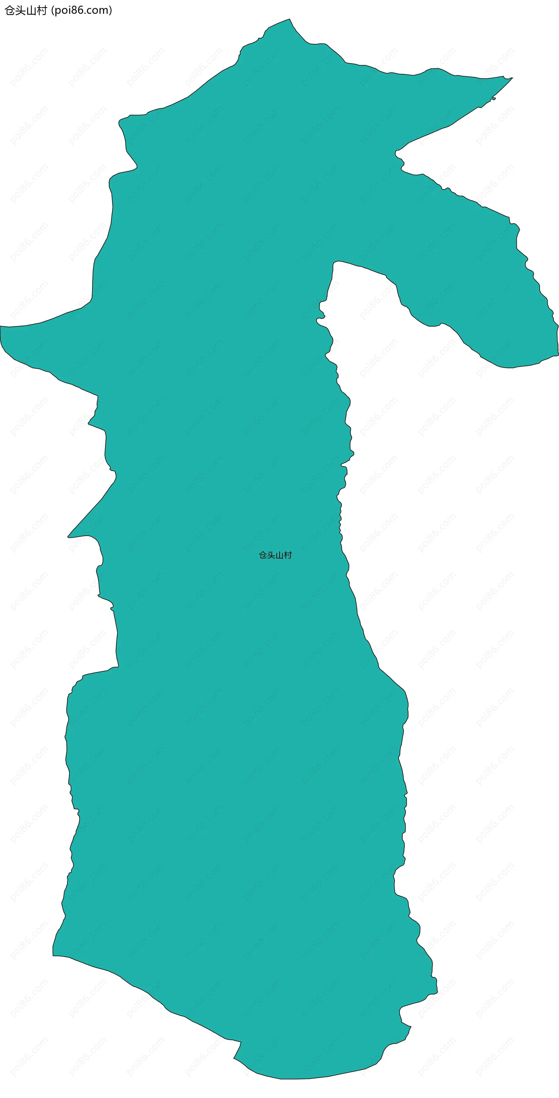 仓头山村边界地图