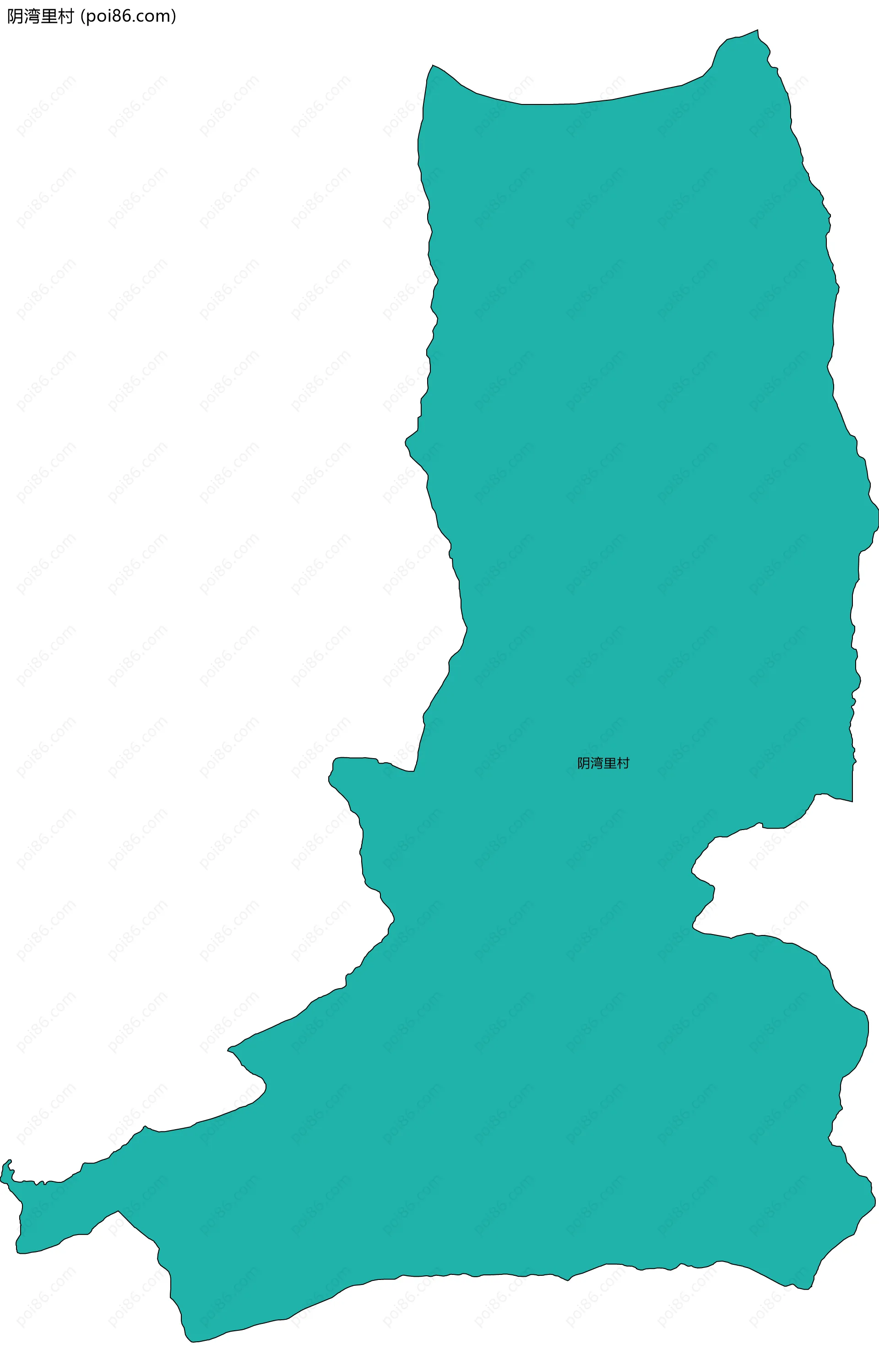 阴湾里村边界地图