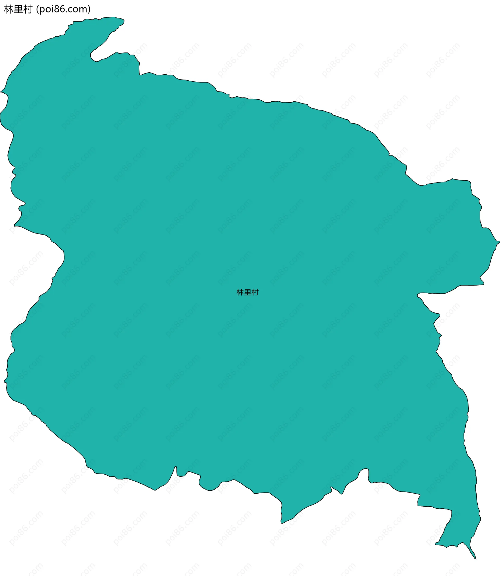 林里村边界地图