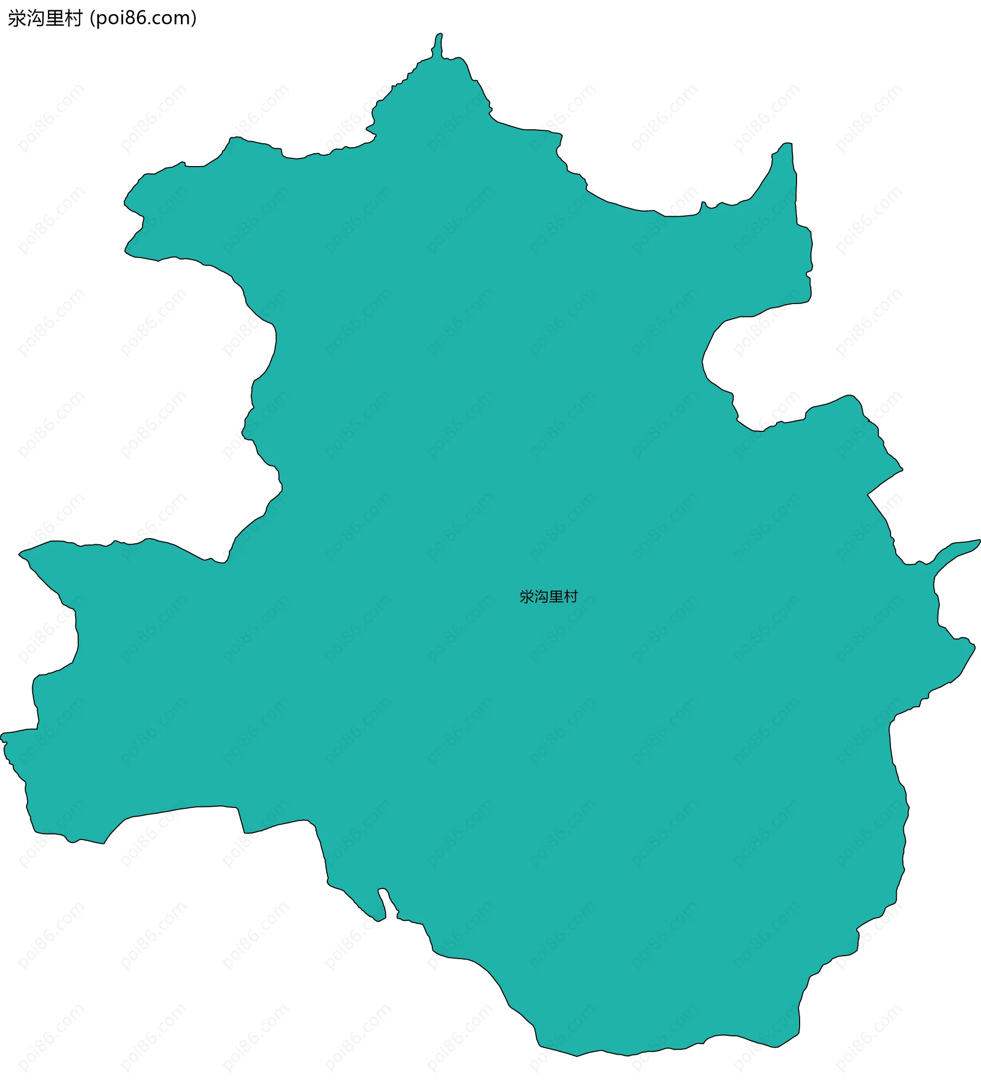 泶沟里村边界地图