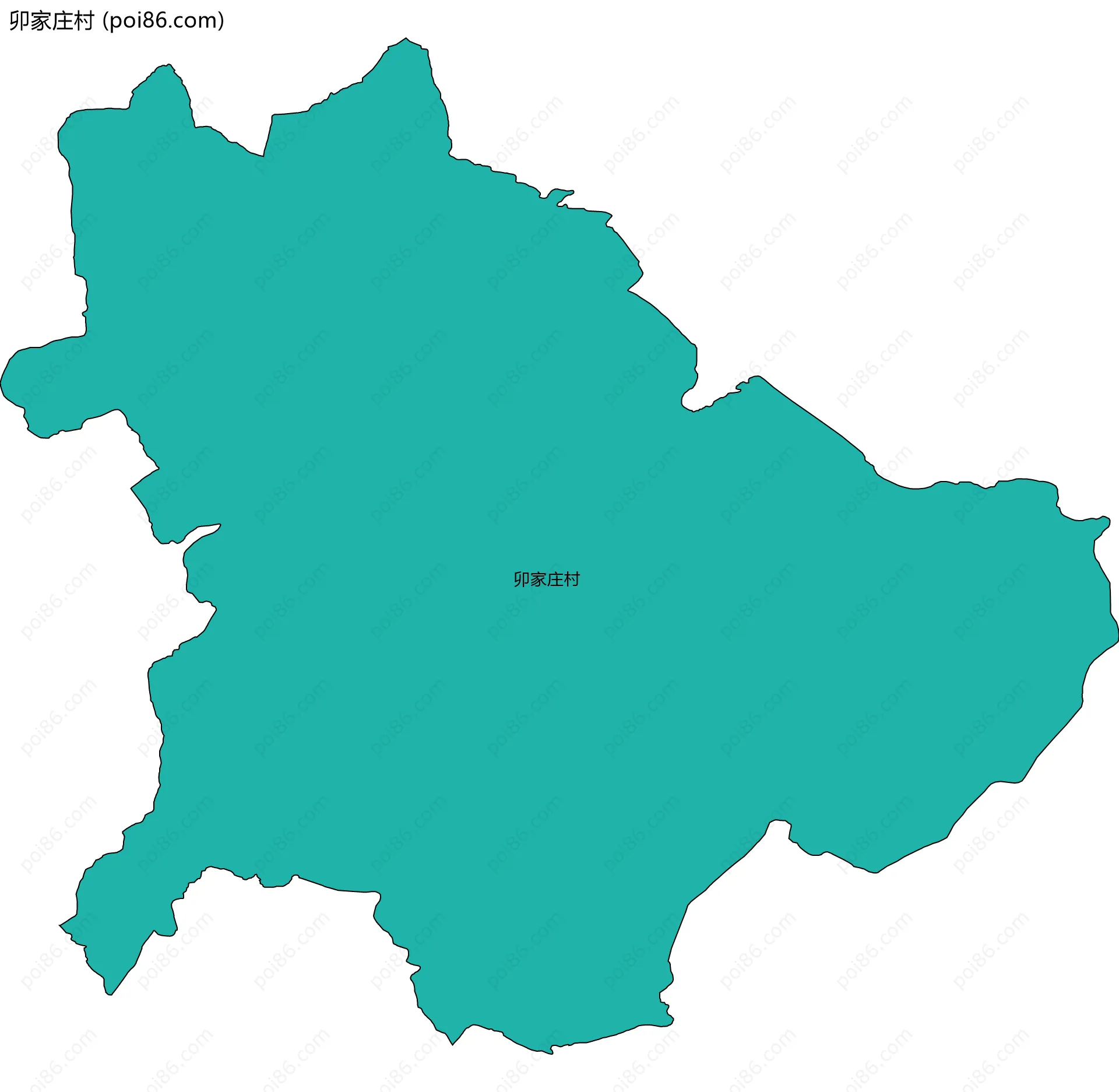 卯家庄村边界地图