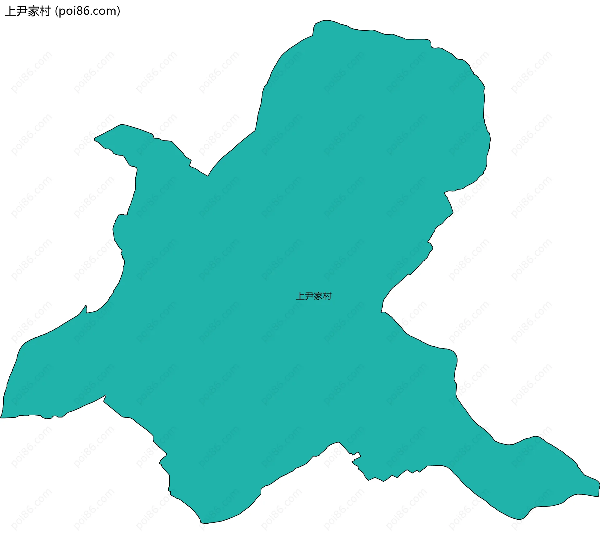 上尹家村边界地图