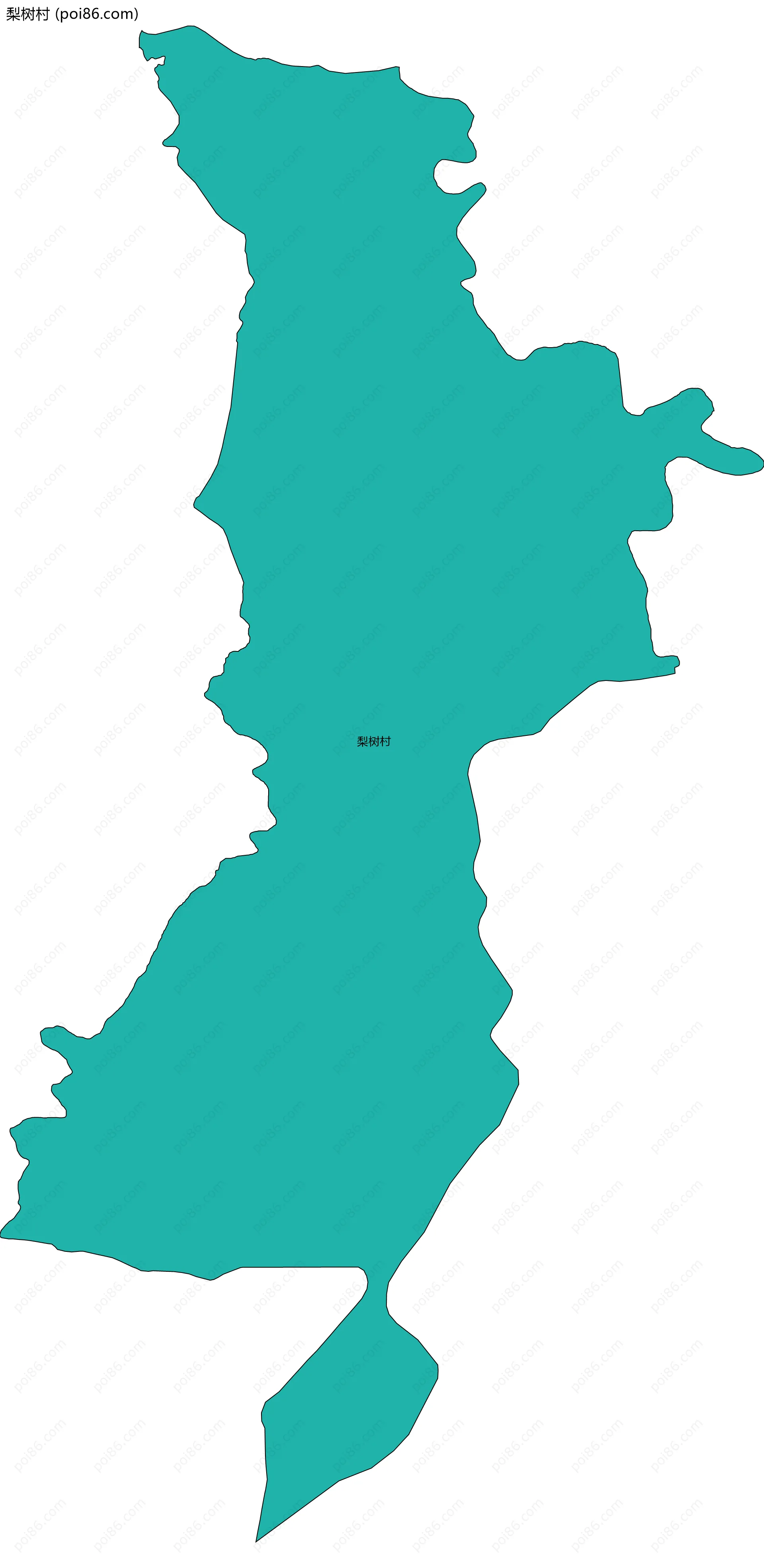 梨树村边界地图