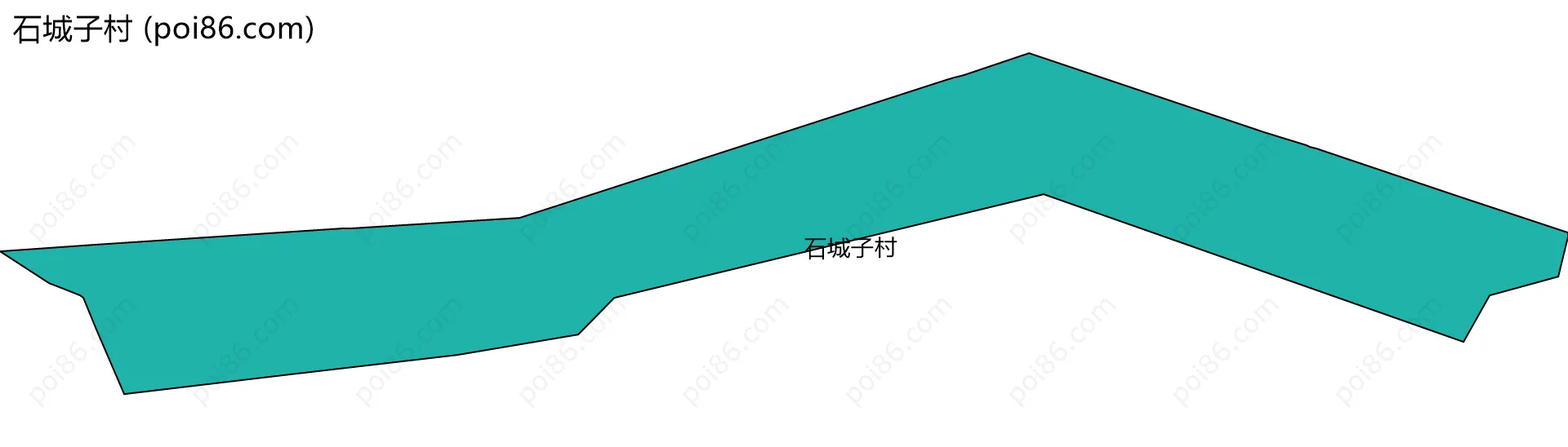 石城子村边界地图