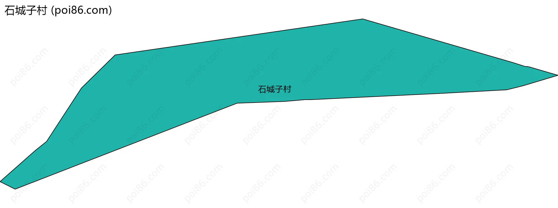 石城子村边界地图