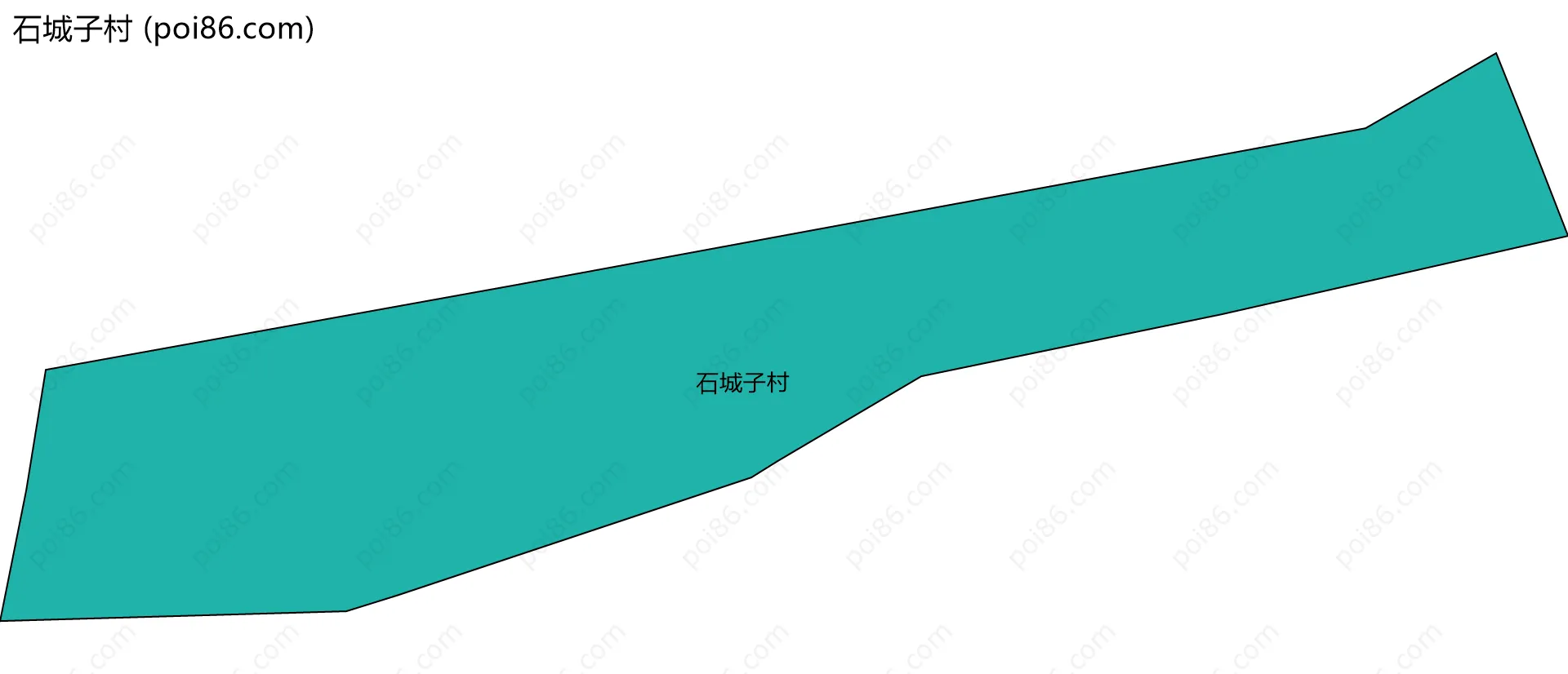 石城子村边界地图