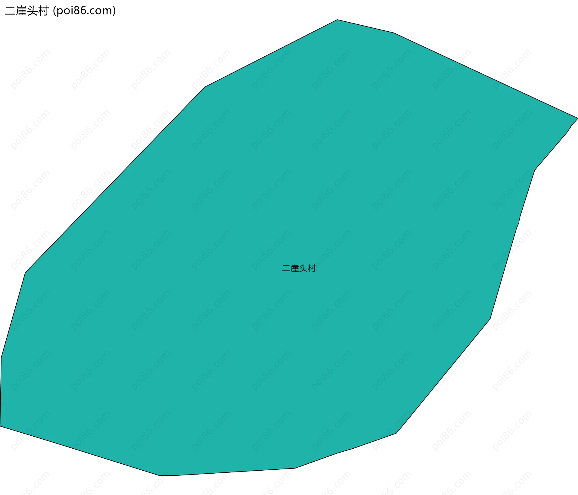 二崖头村边界地图