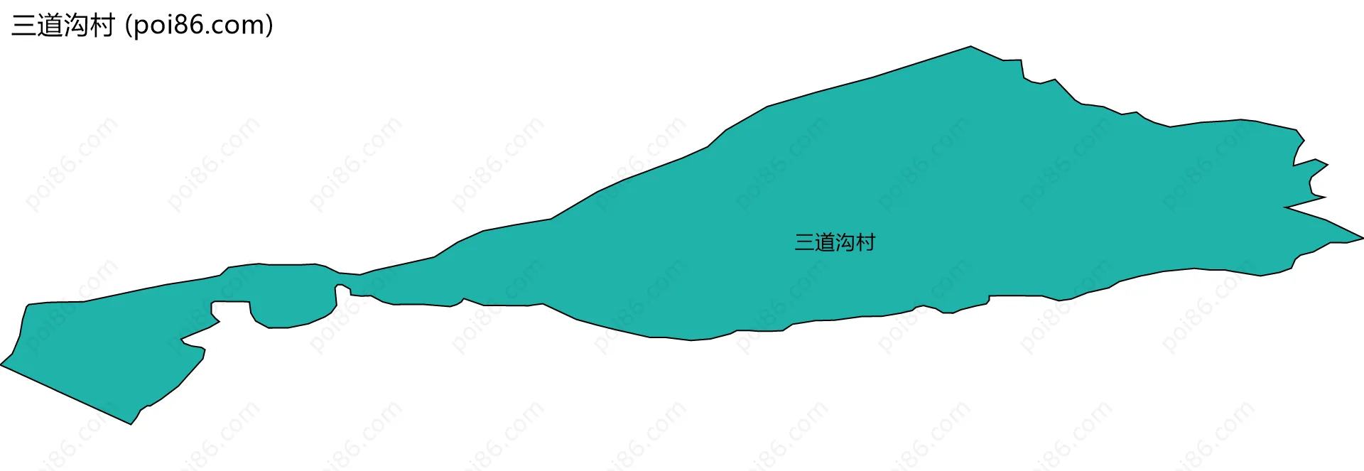 三道沟村边界地图