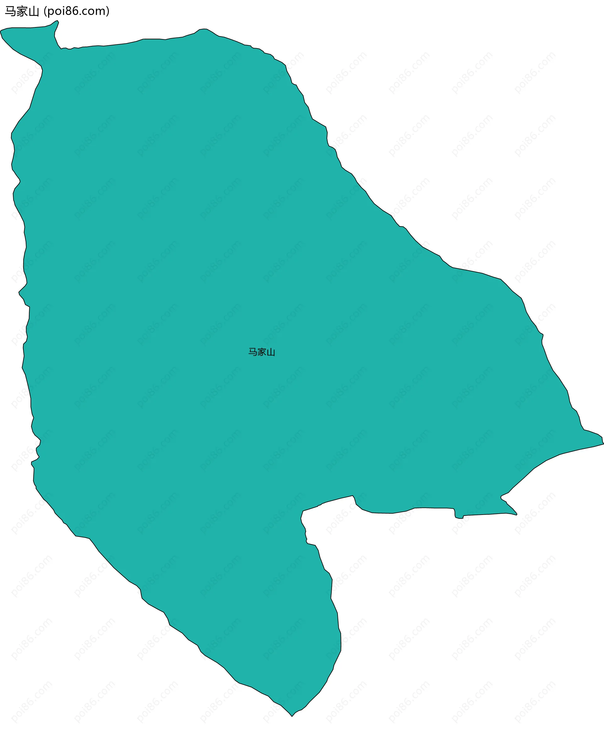 马家山边界地图