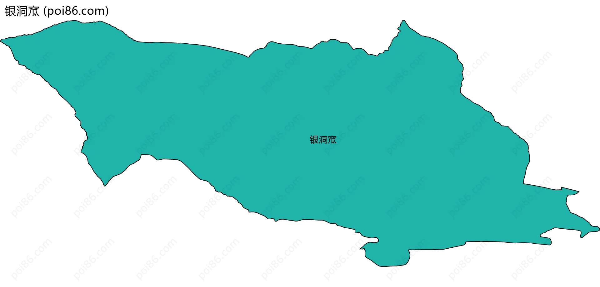银洞窊边界地图