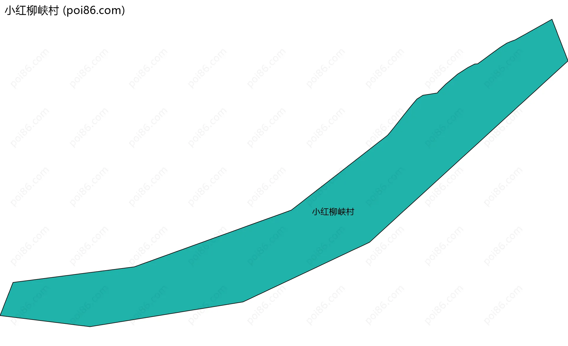小红柳峡村边界地图