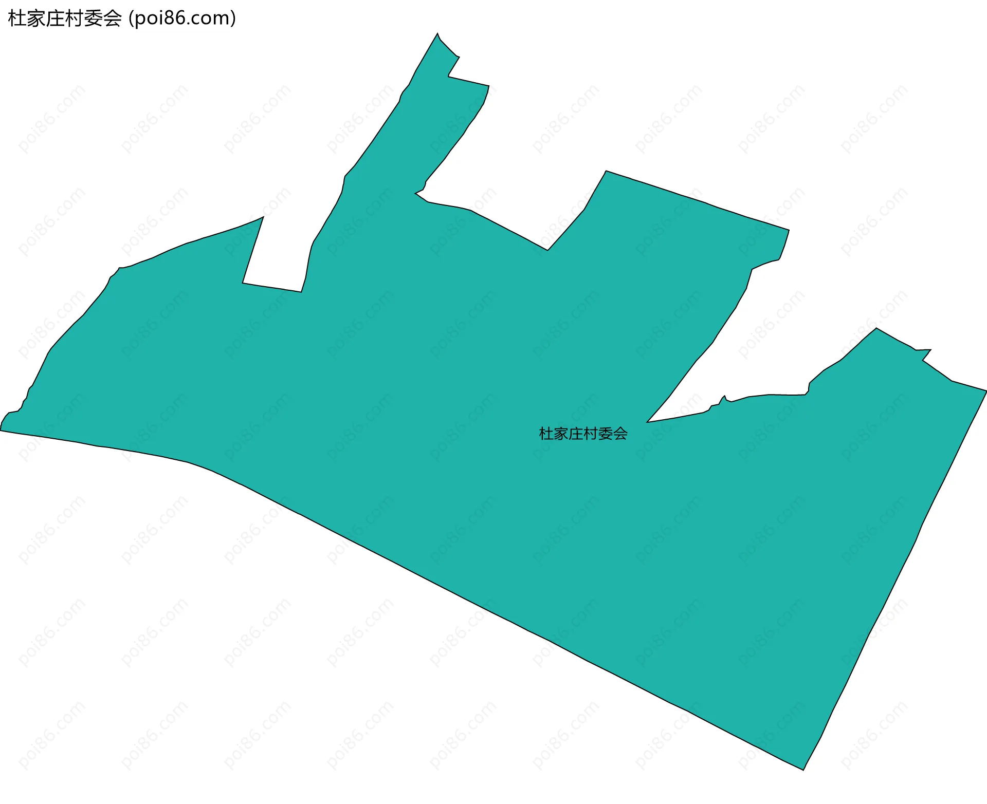 杜家庄村委会边界地图