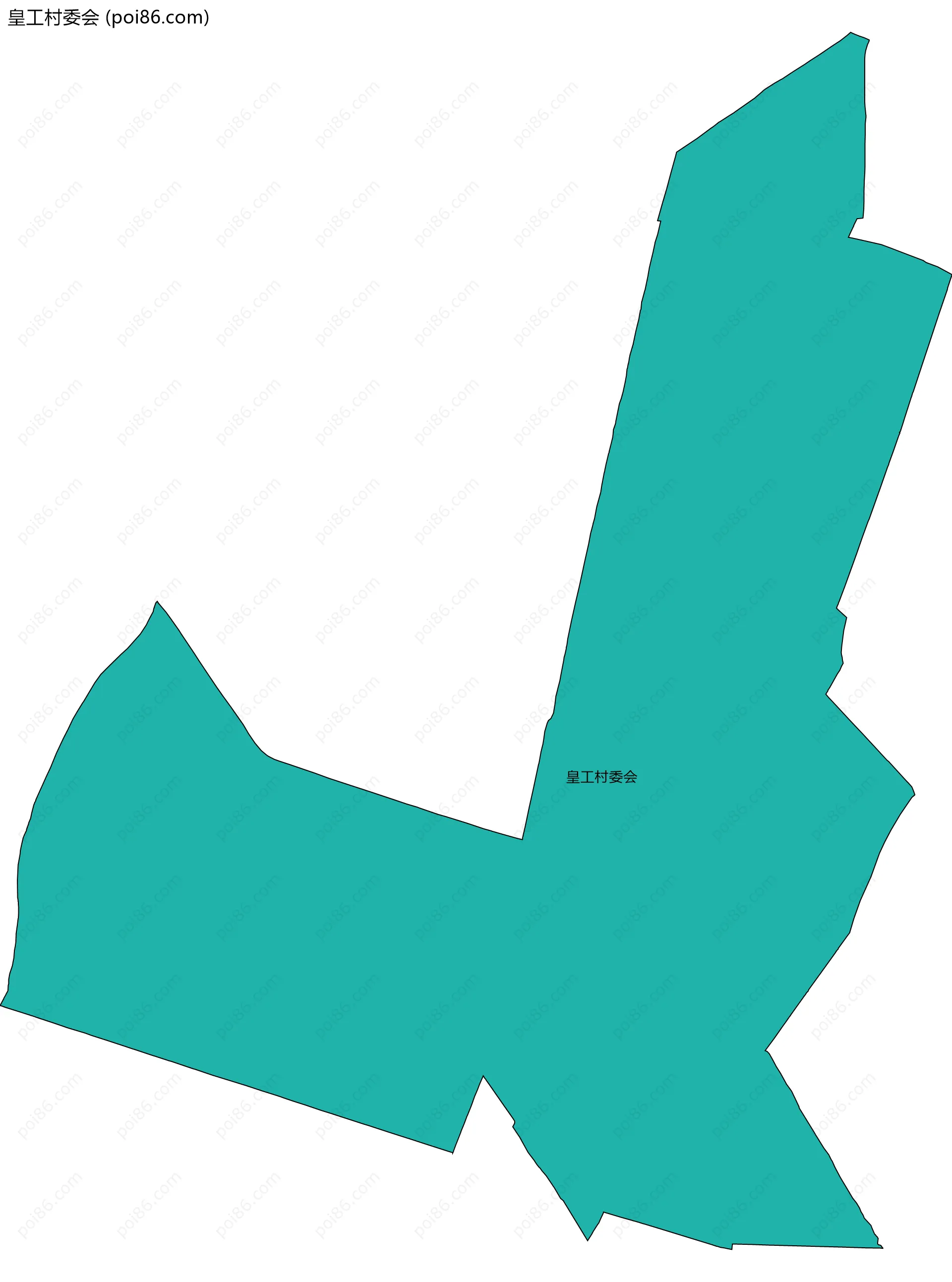 皇工村委会边界地图