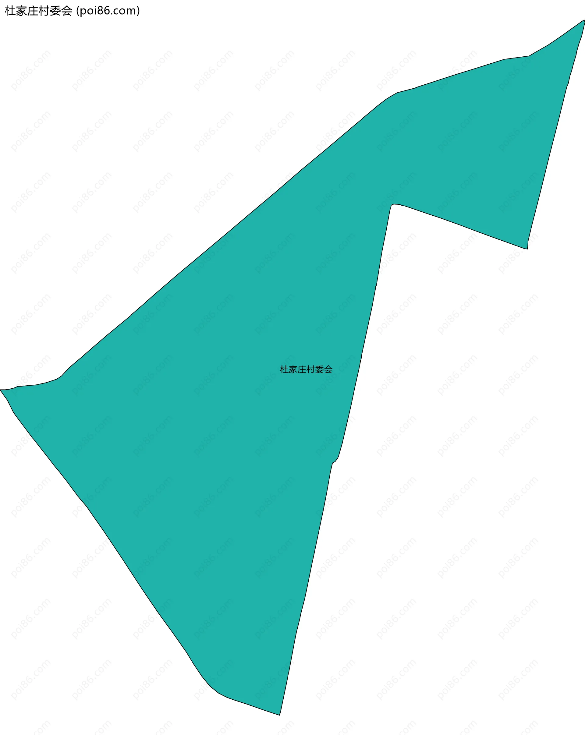 杜家庄村委会边界地图