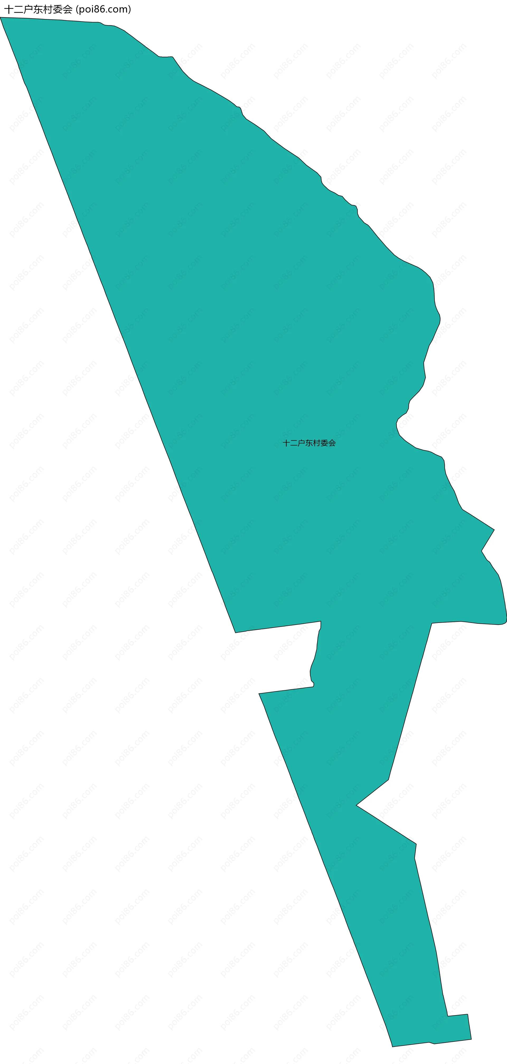 十二户东村委会边界地图