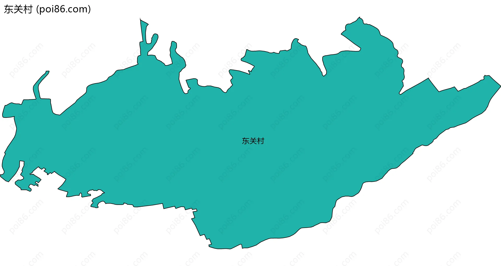 东关村边界地图