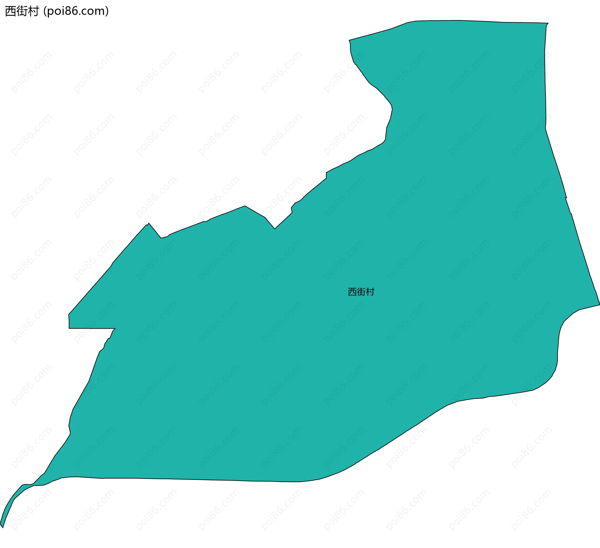 西街村边界地图