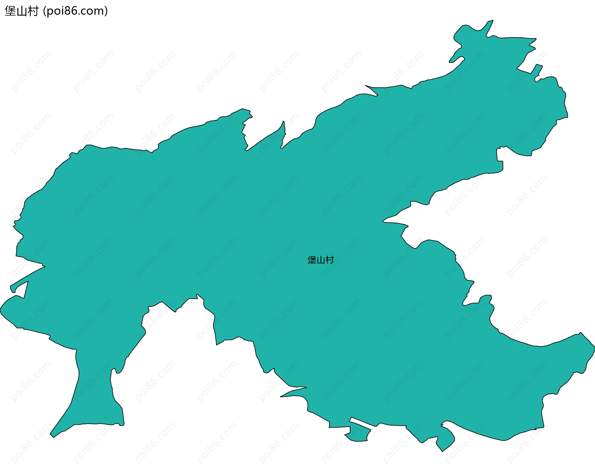 堡山村边界地图