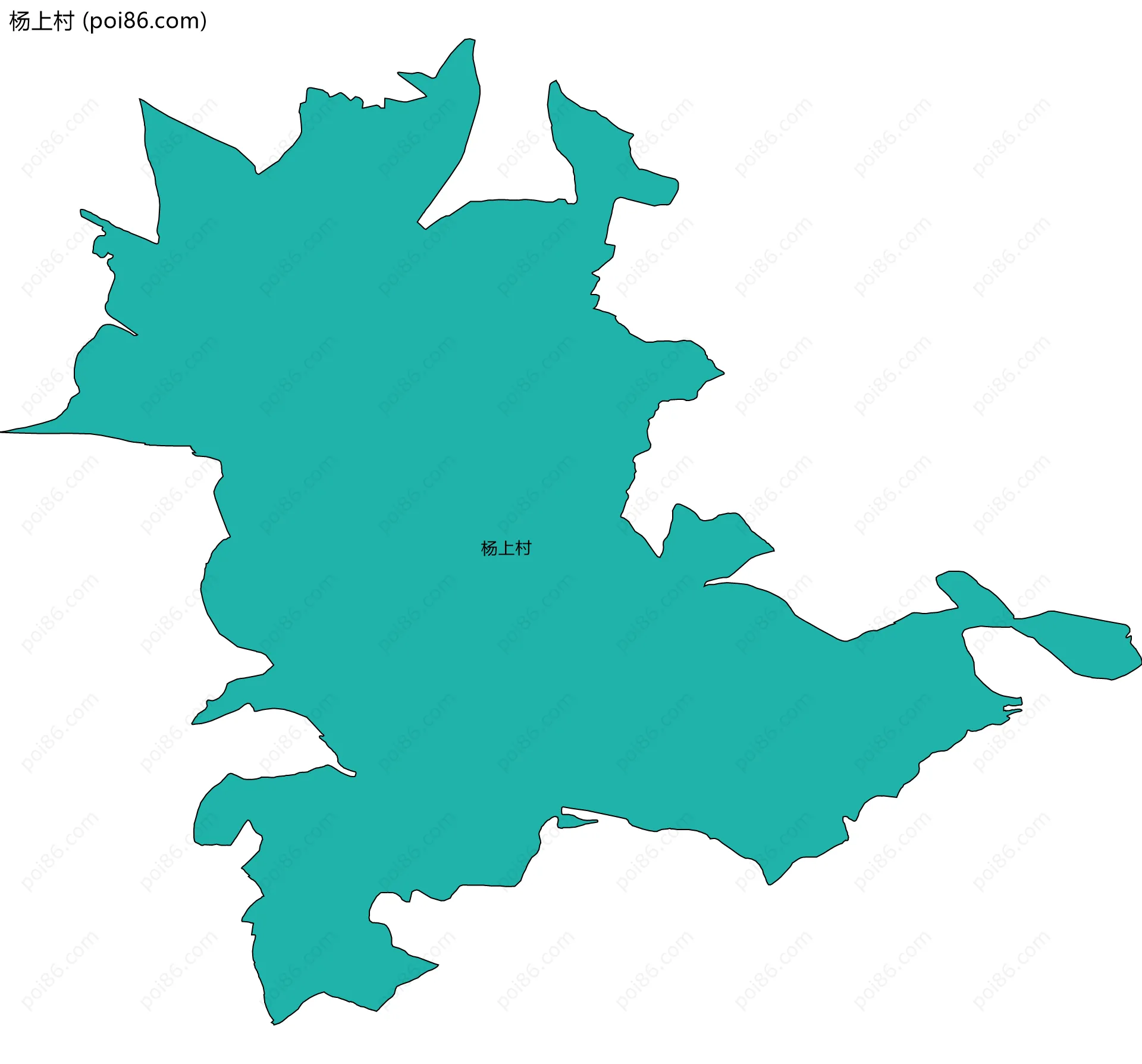 杨上村边界地图