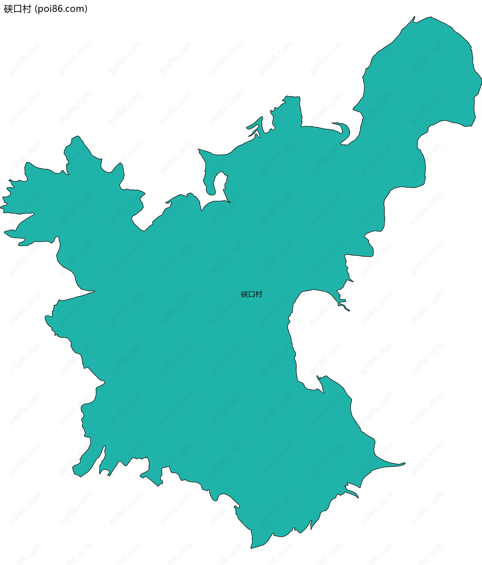 硖口村边界地图