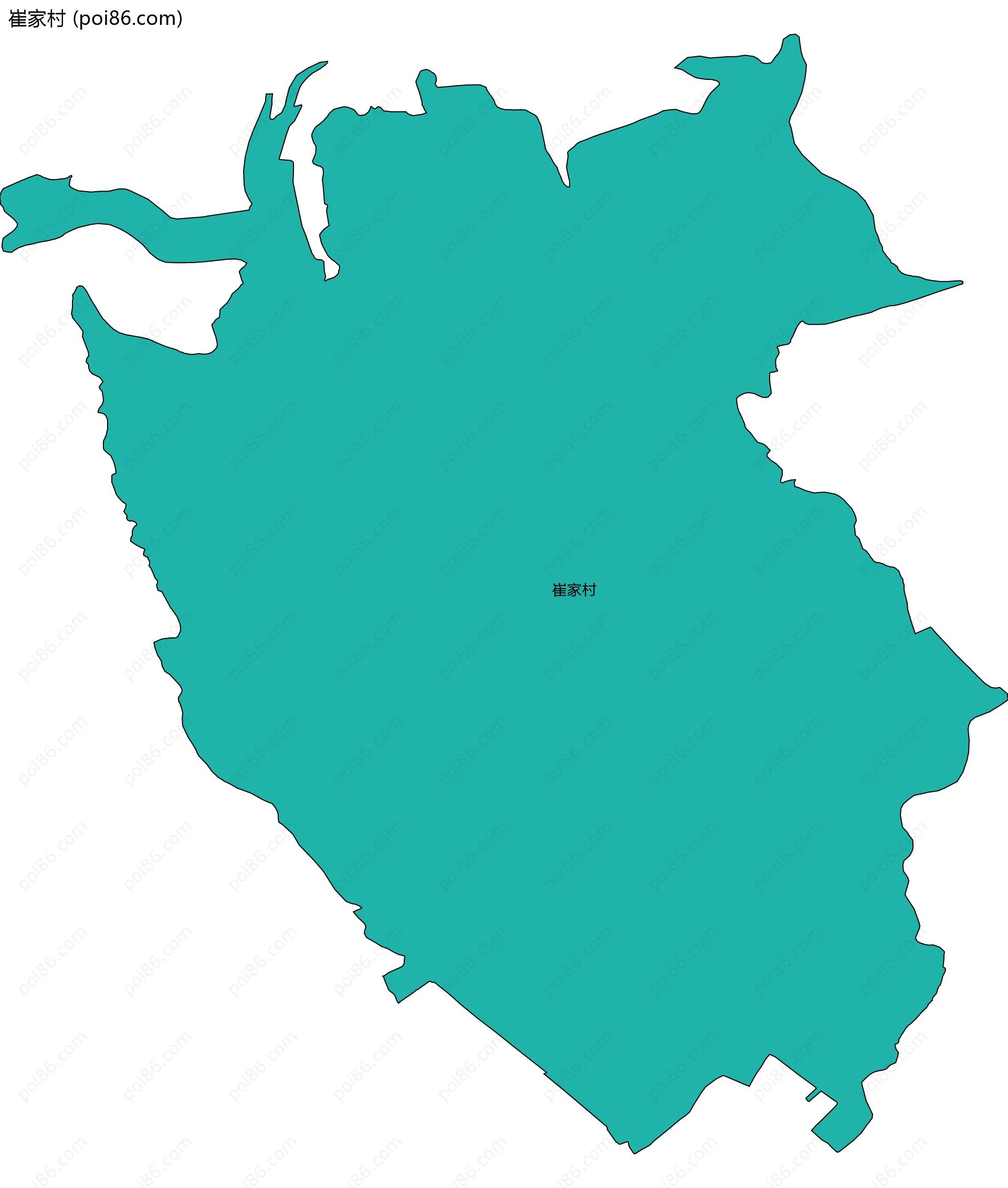 崔家村边界地图