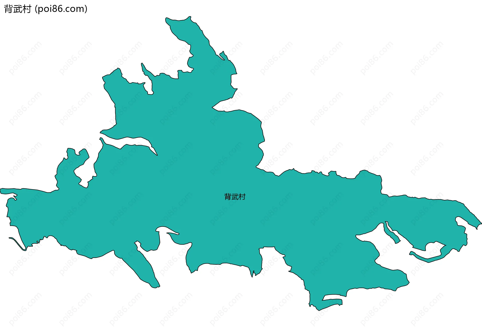 背武村边界地图