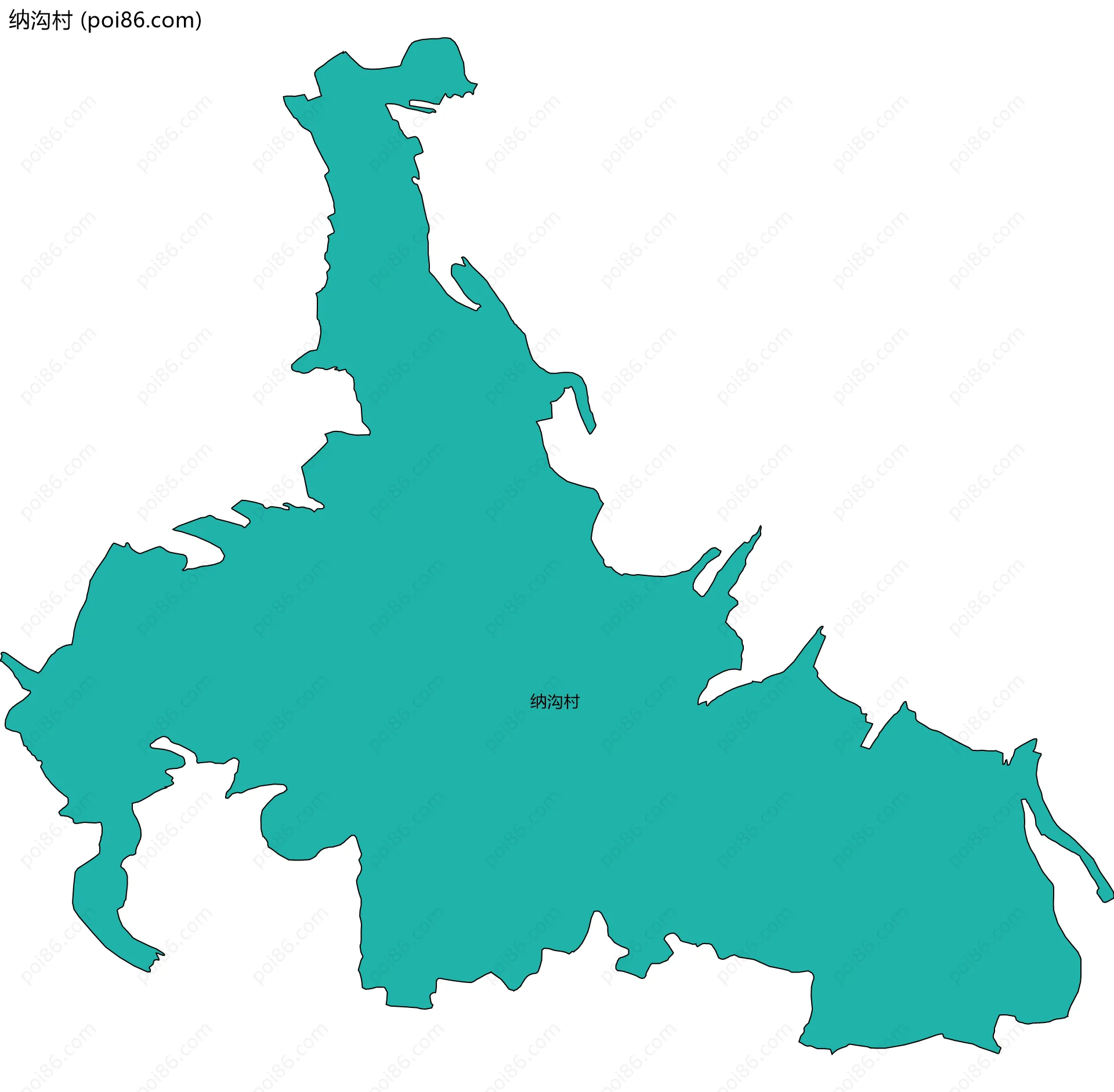 纳沟村边界地图