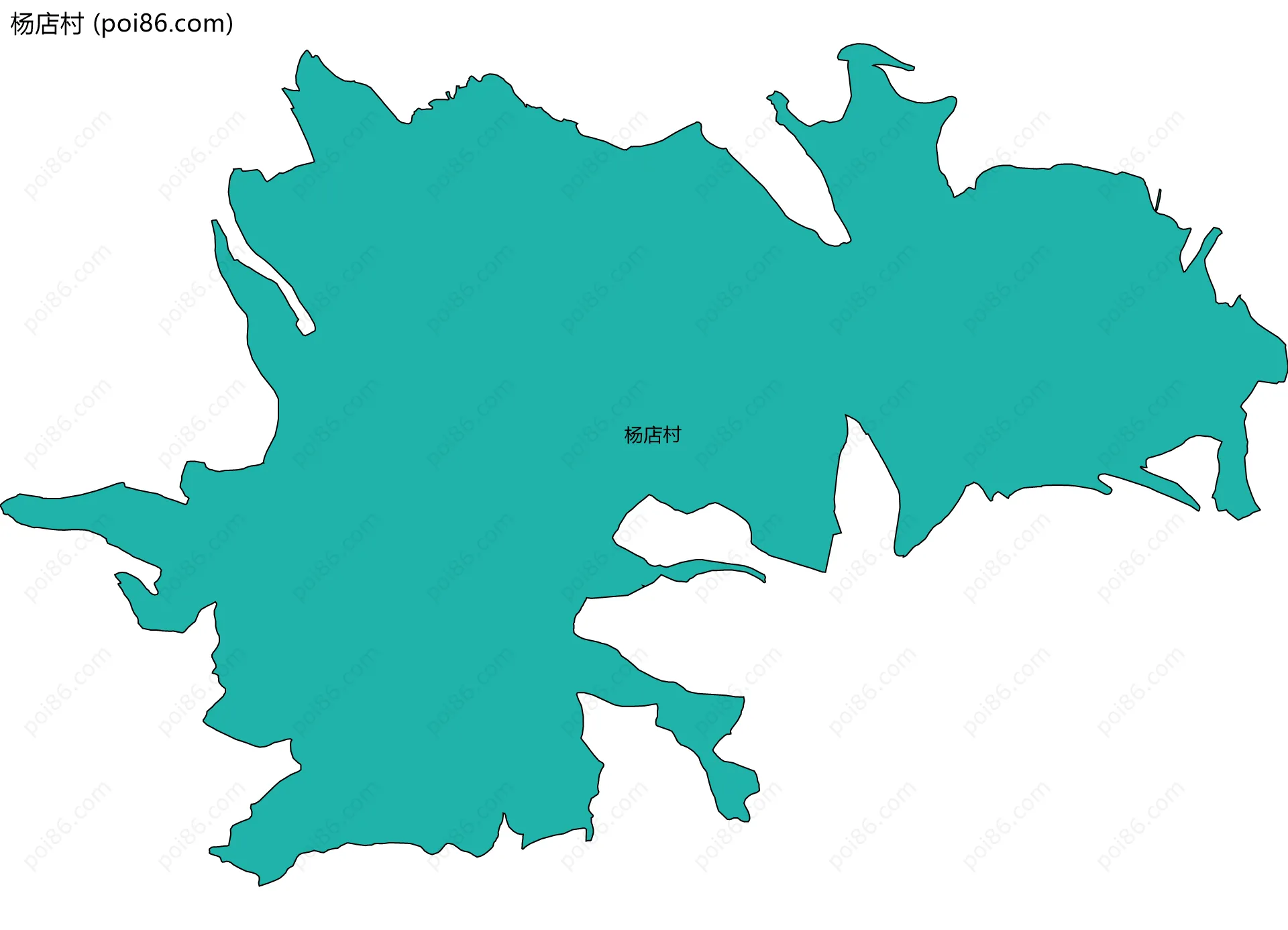 杨店村边界地图