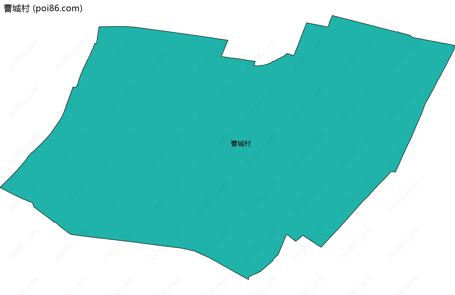 曹城村边界地图