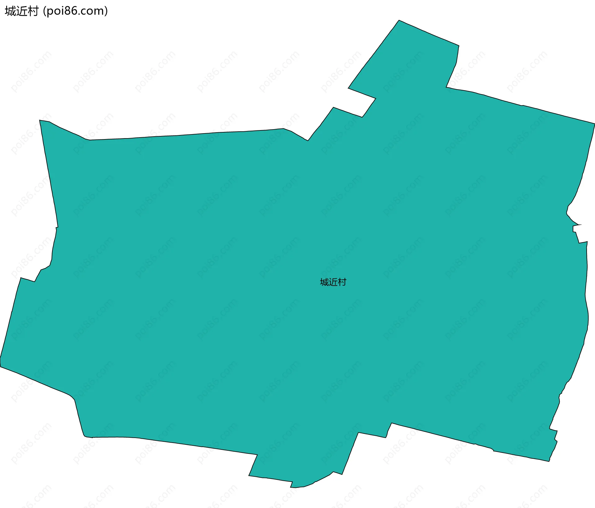 城近村边界地图