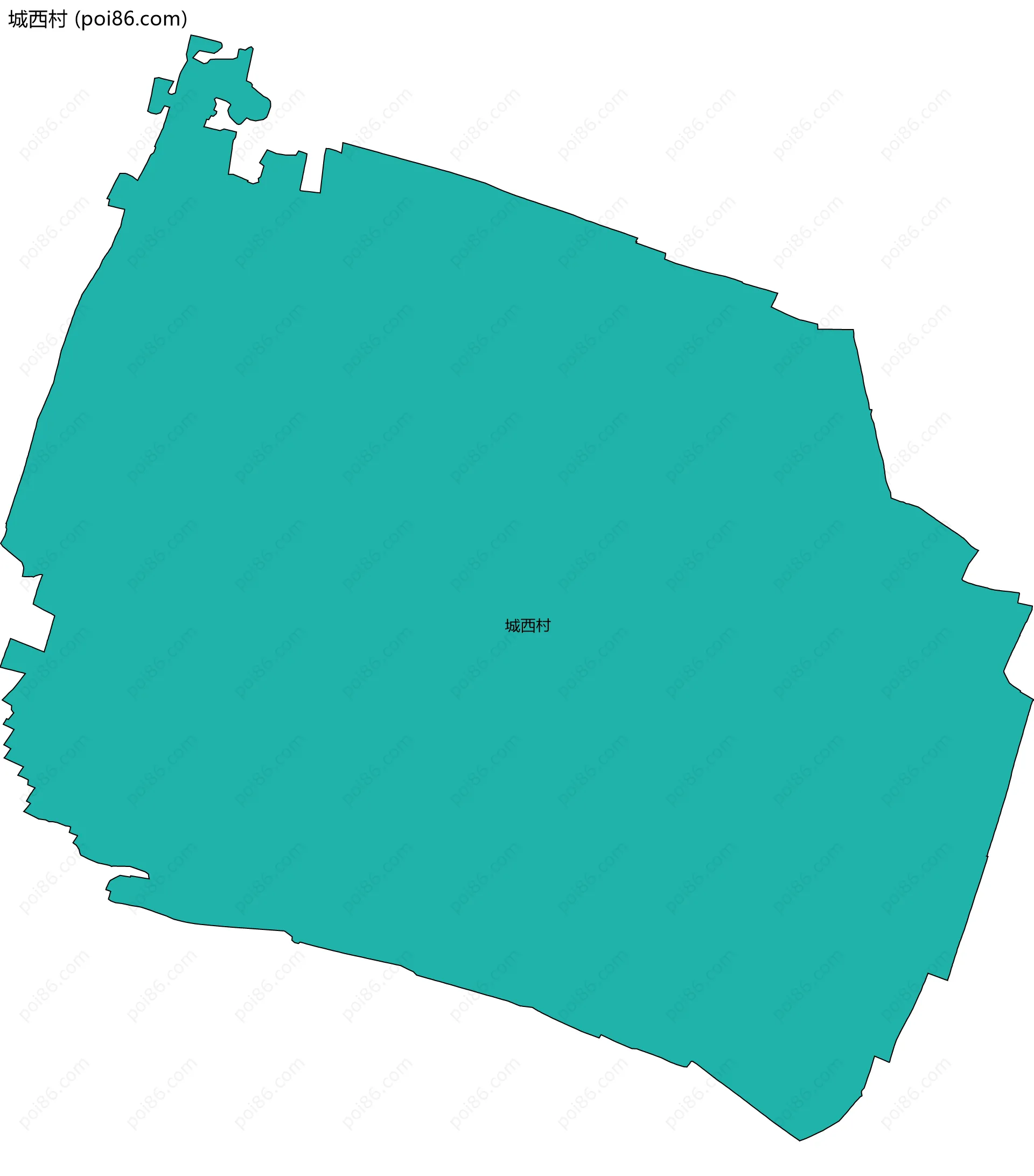 城西村边界地图