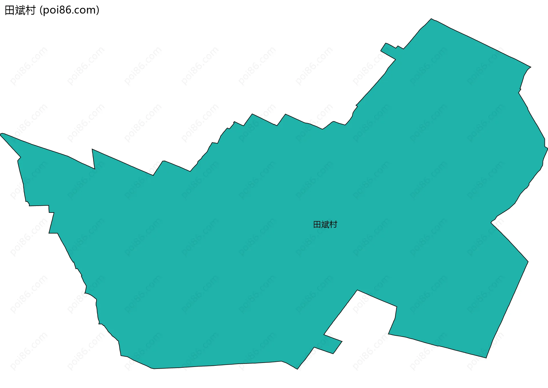 田斌村边界地图