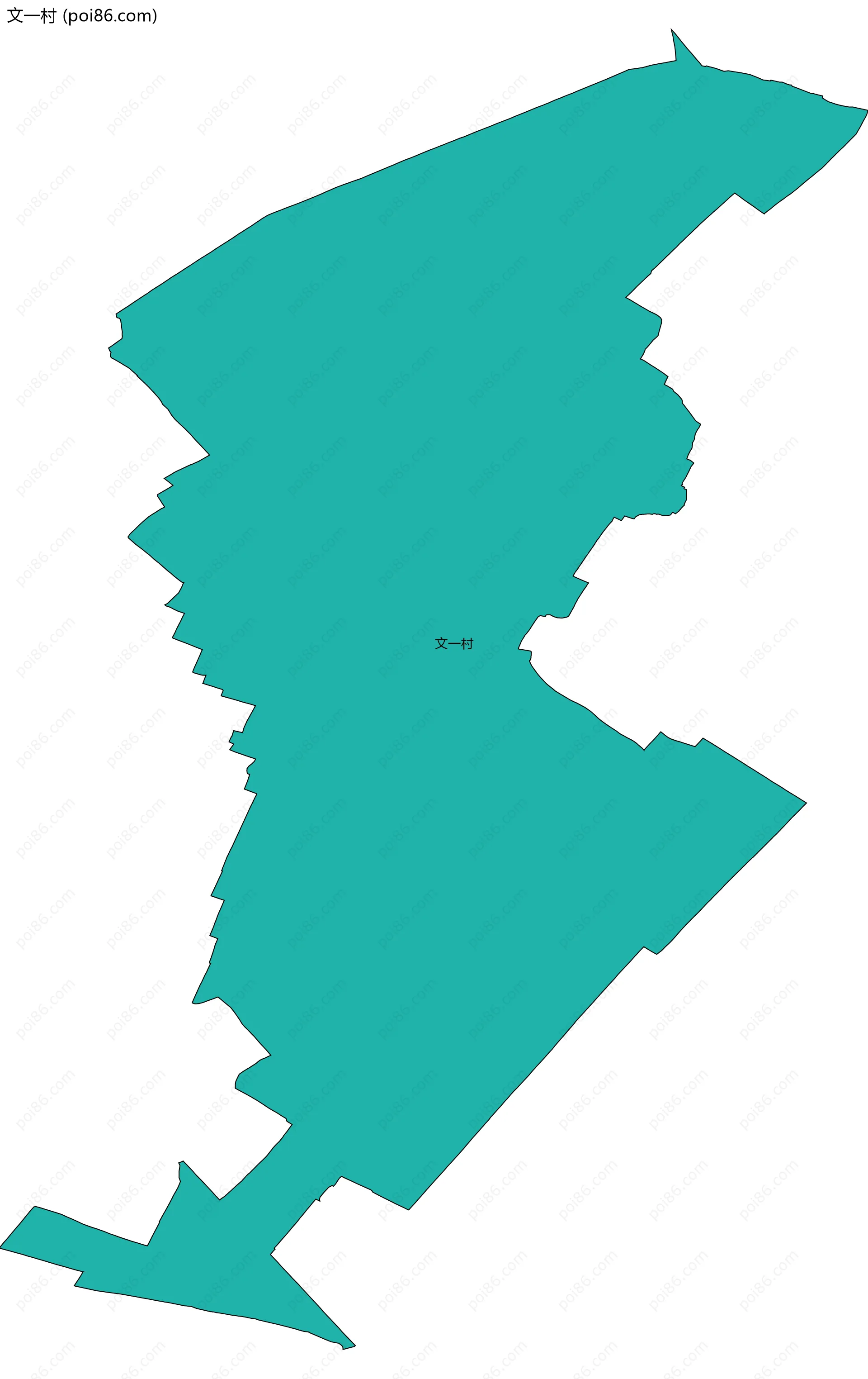 文一村边界地图