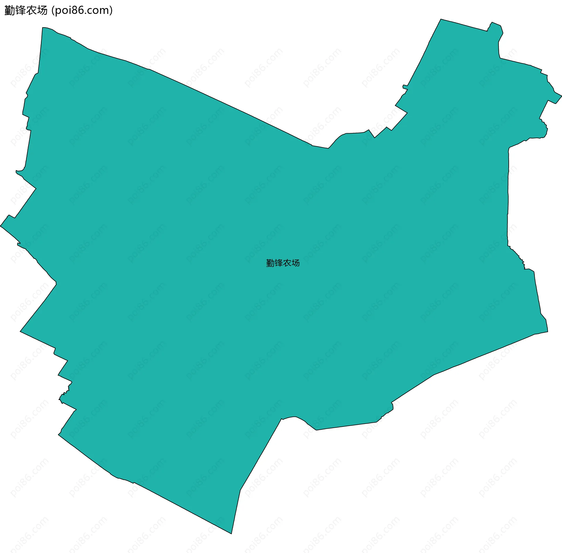 勤锋农场边界地图