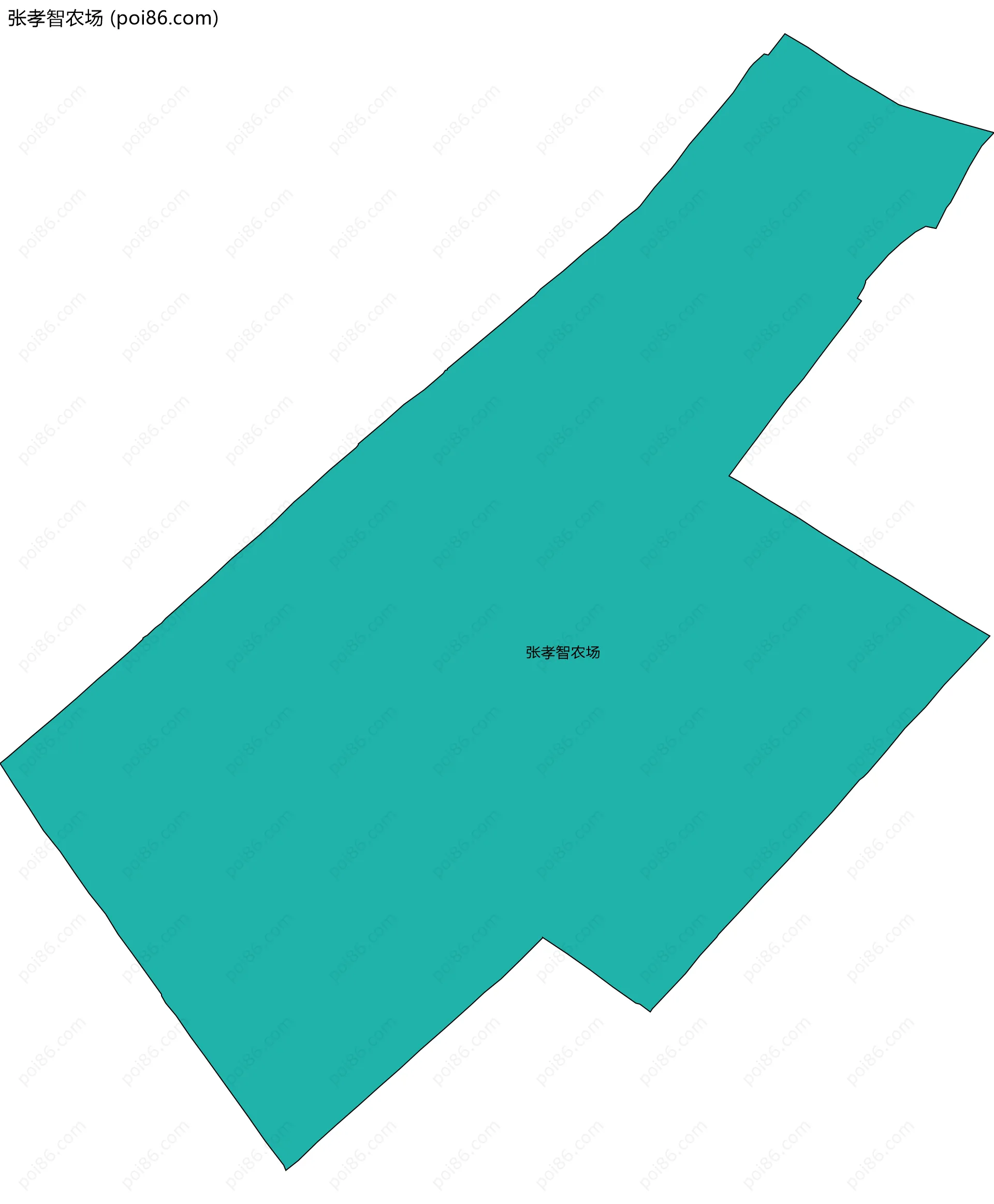 张孝智农场边界地图