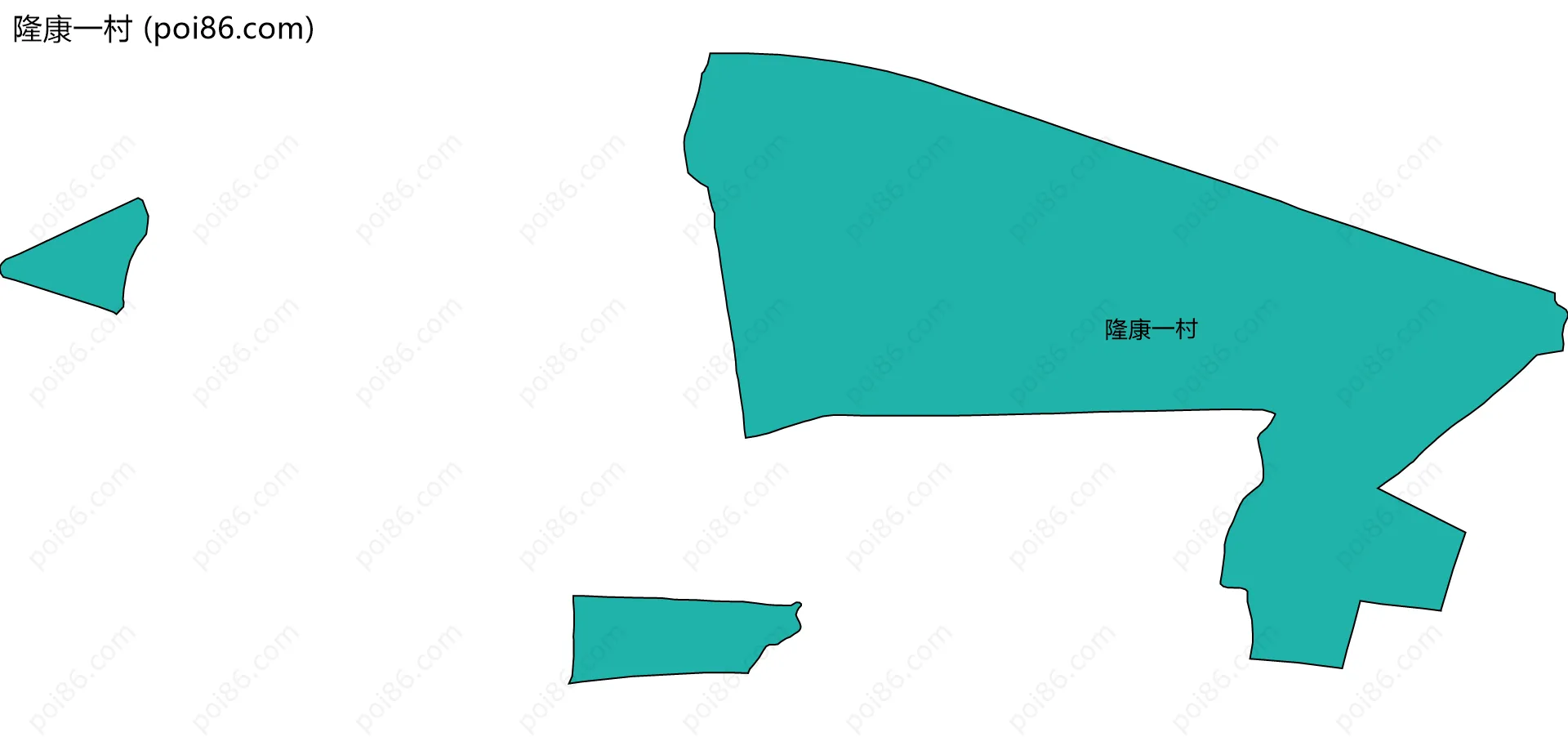 隆康一村边界地图