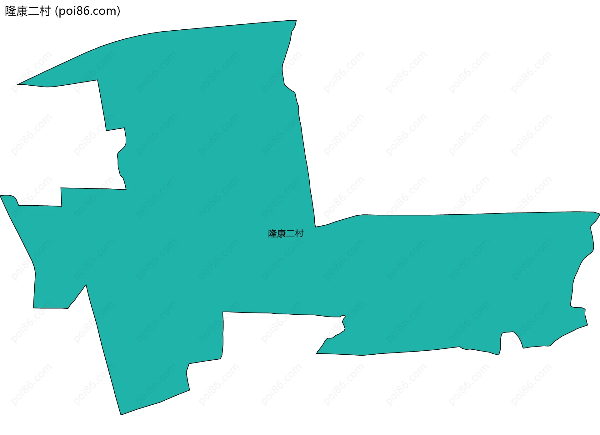隆康二村边界地图