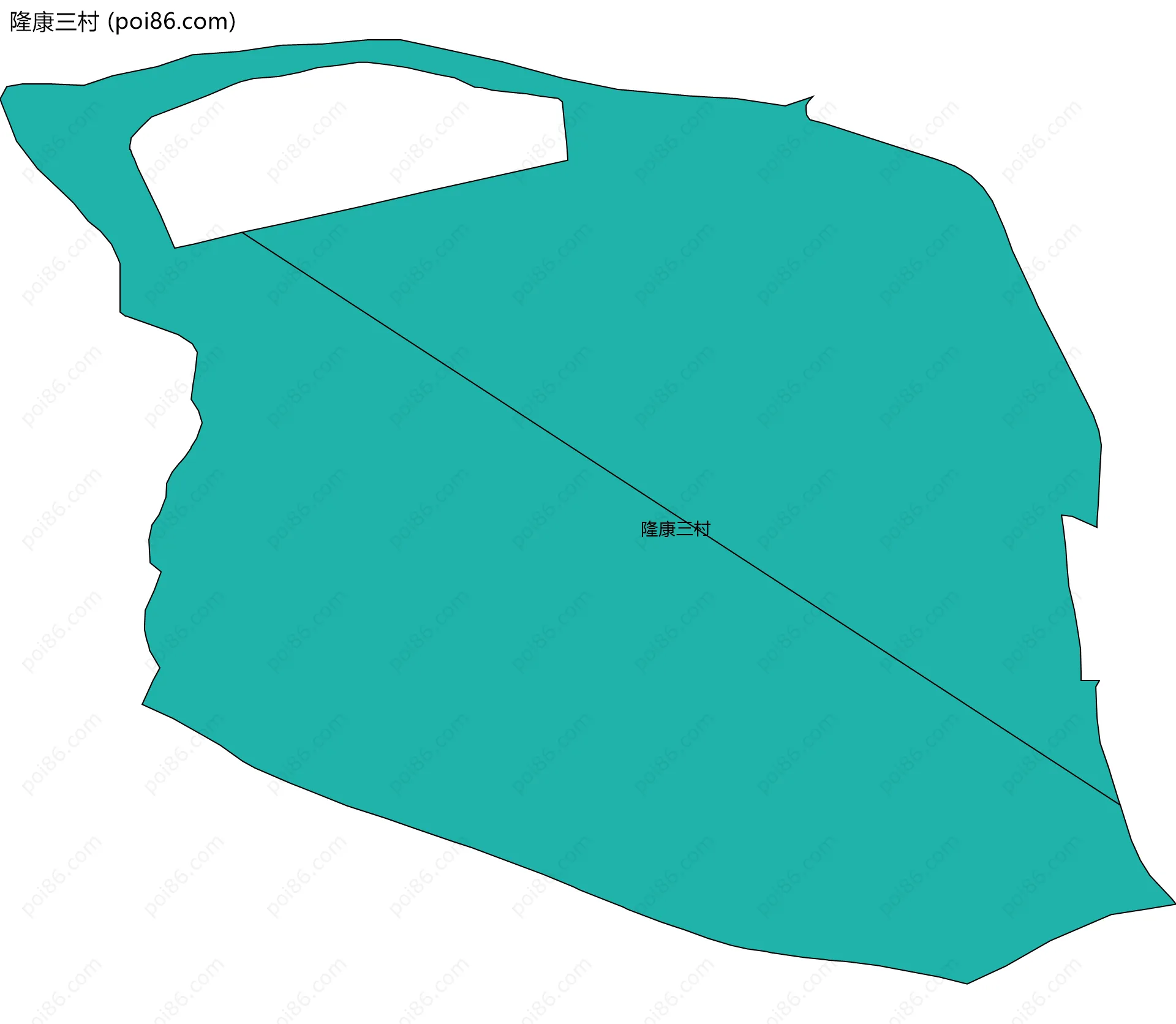 隆康三村边界地图