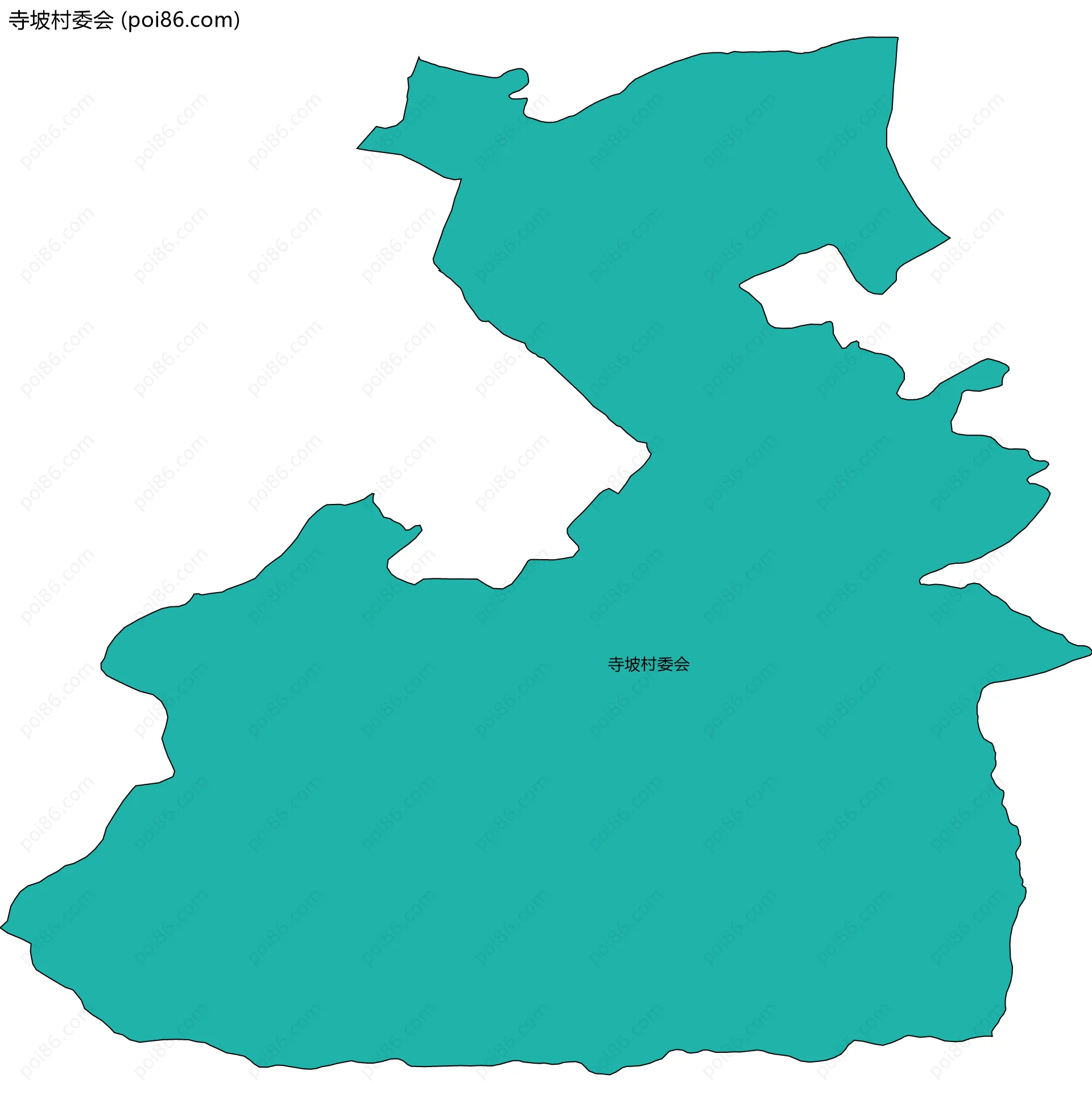 寺坡村委会边界地图