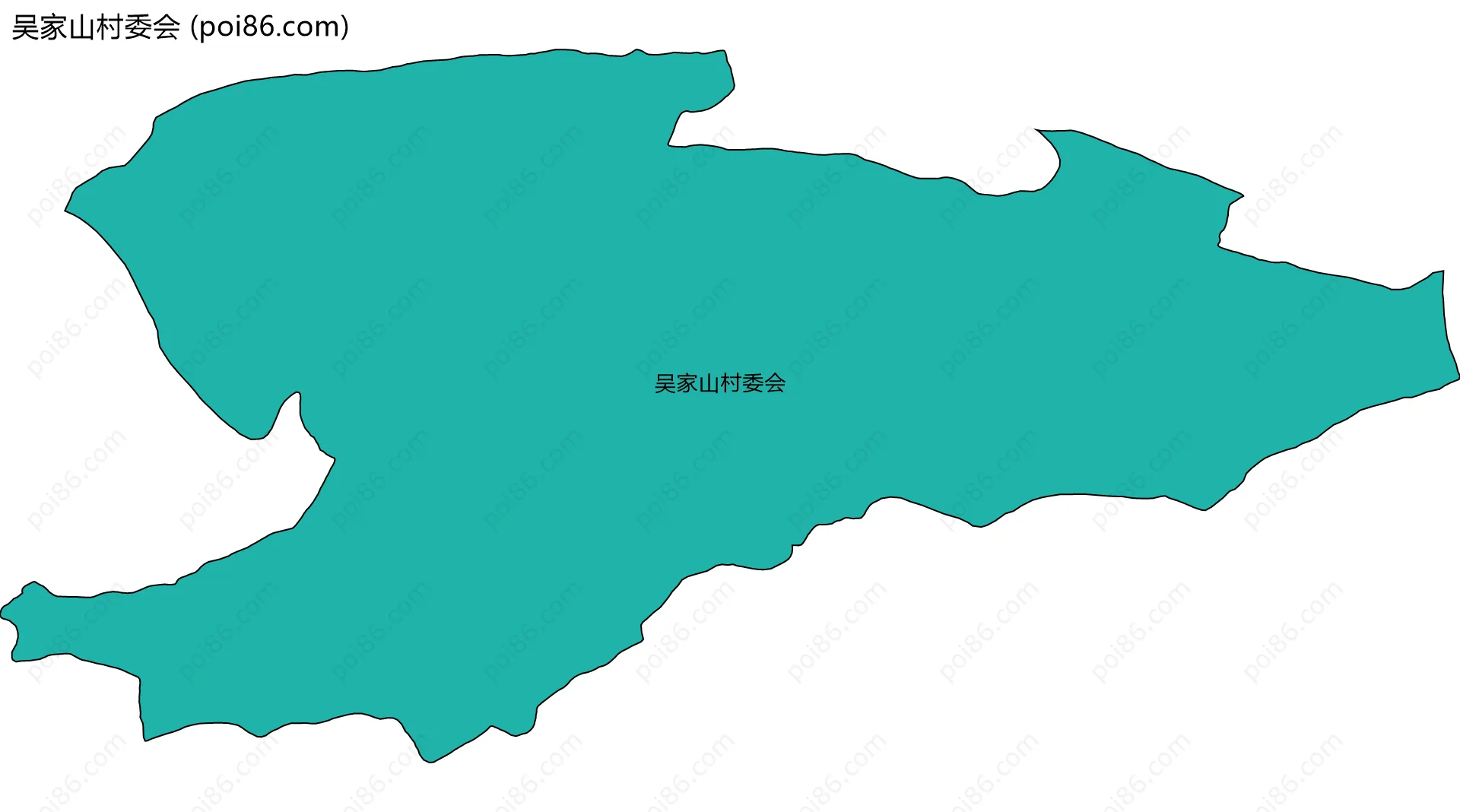 吴家山村委会边界地图