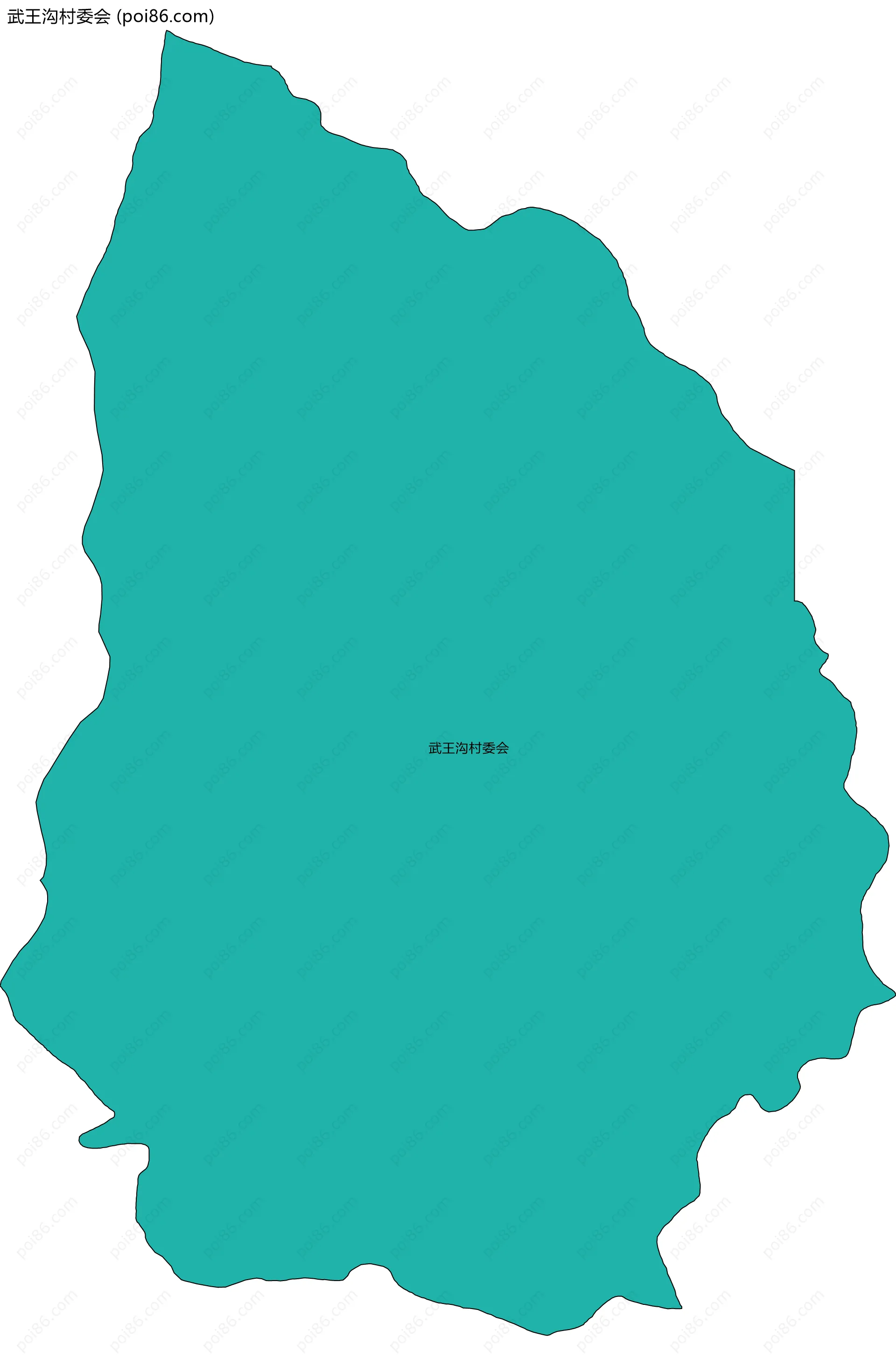 武王沟村委会边界地图