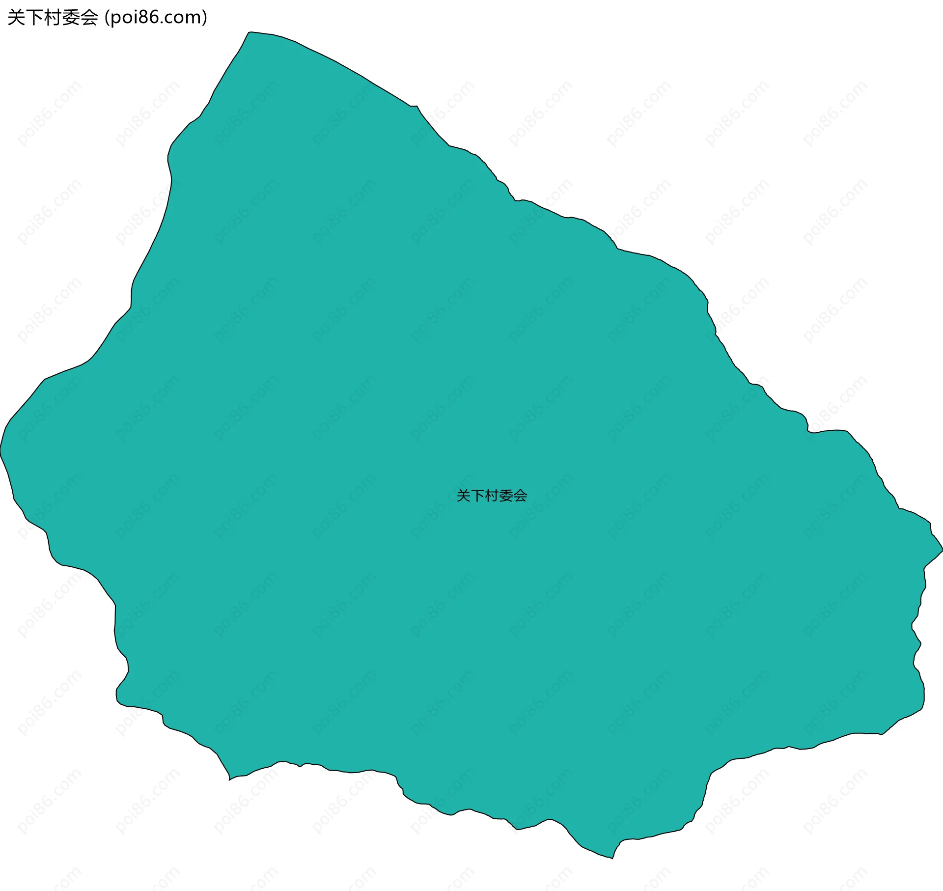 关下村委会边界地图