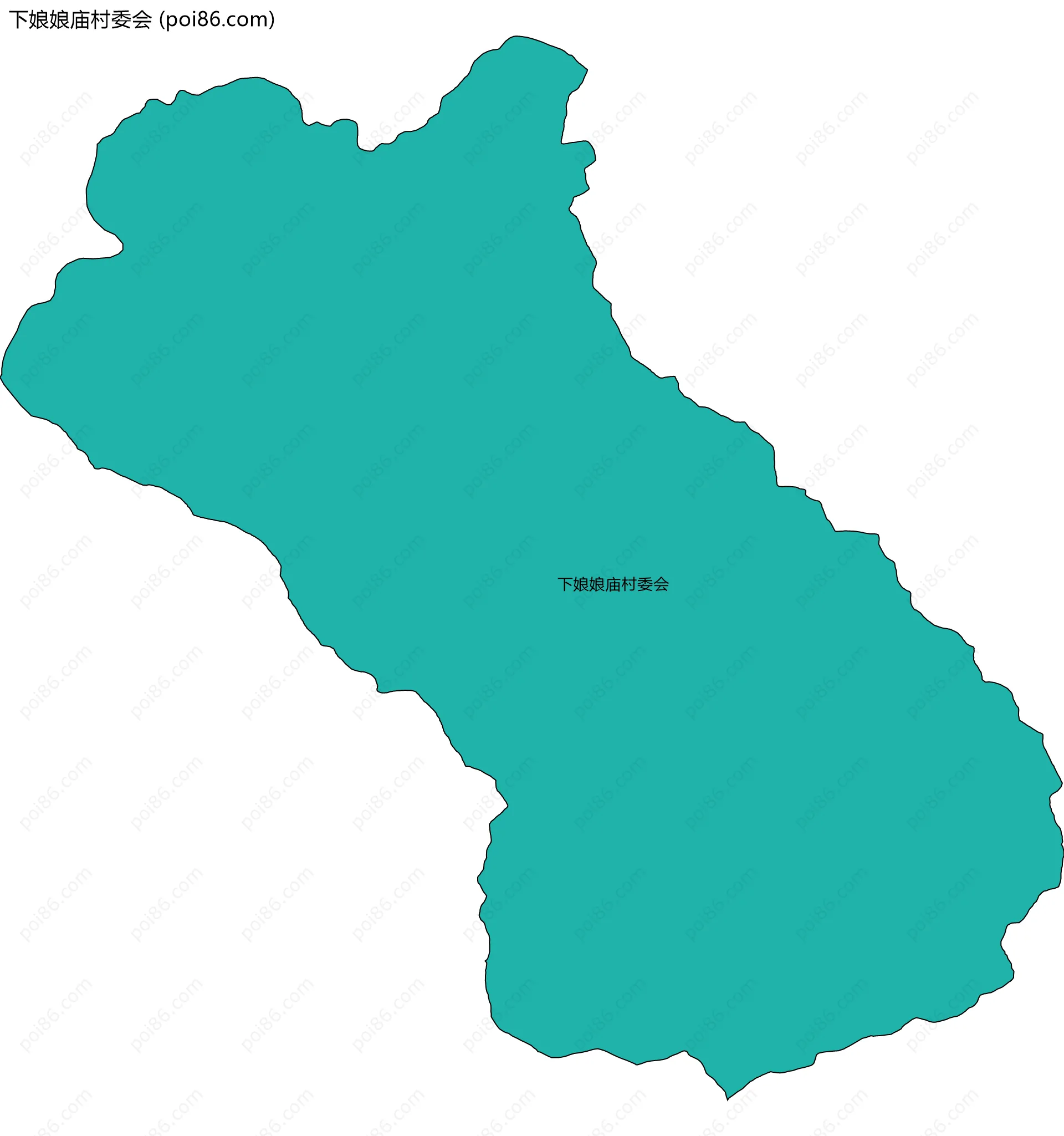 下娘娘庙村委会边界地图