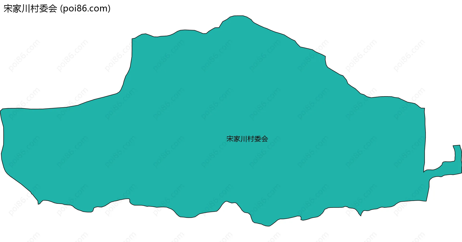 宋家川村委会边界地图