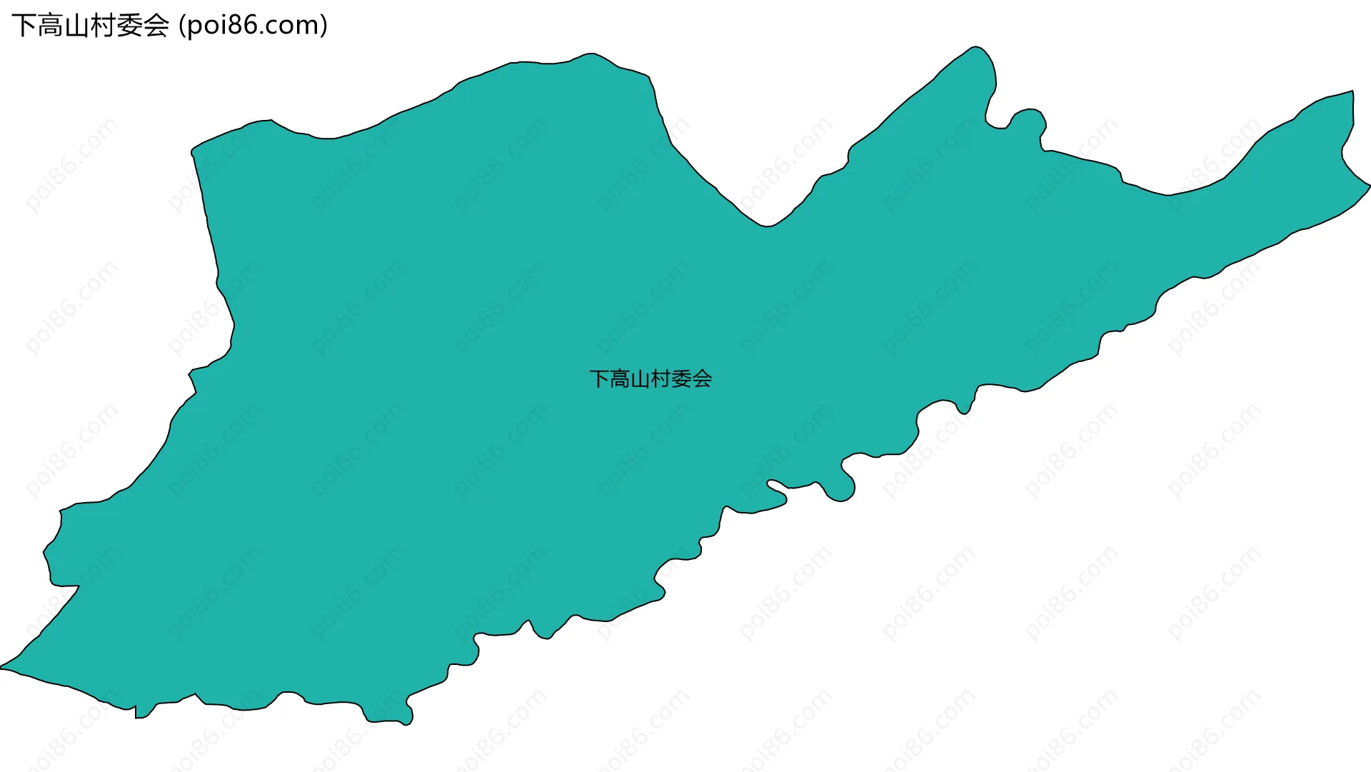 下高山村委会边界地图
