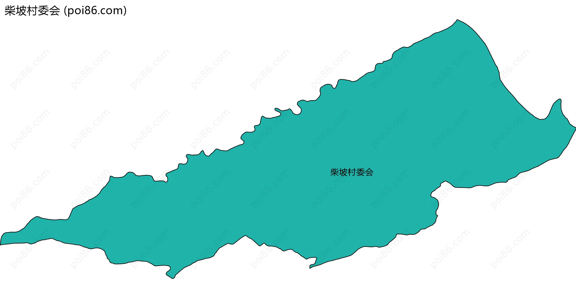 柴坡村委会边界地图