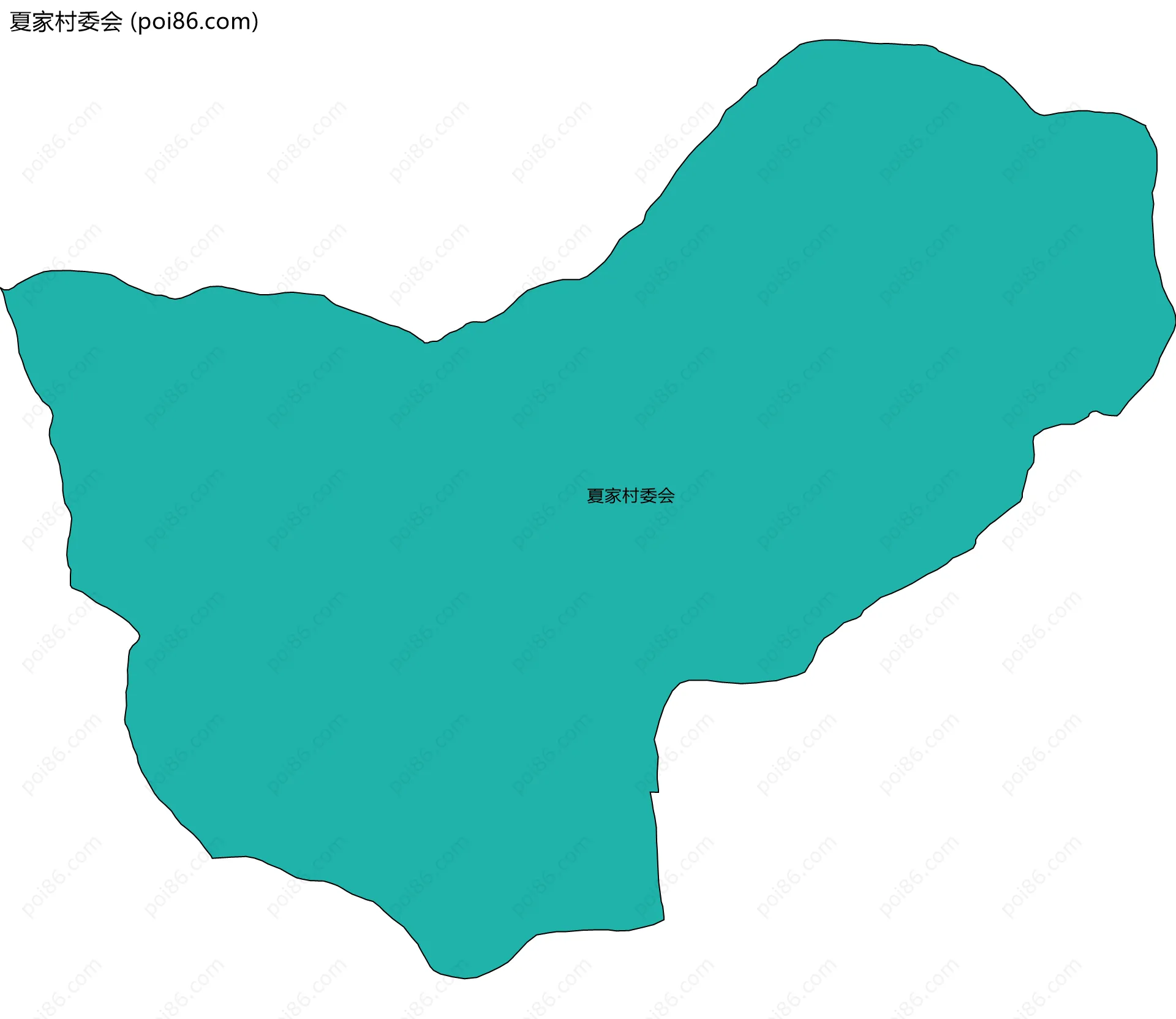 夏家村委会边界地图