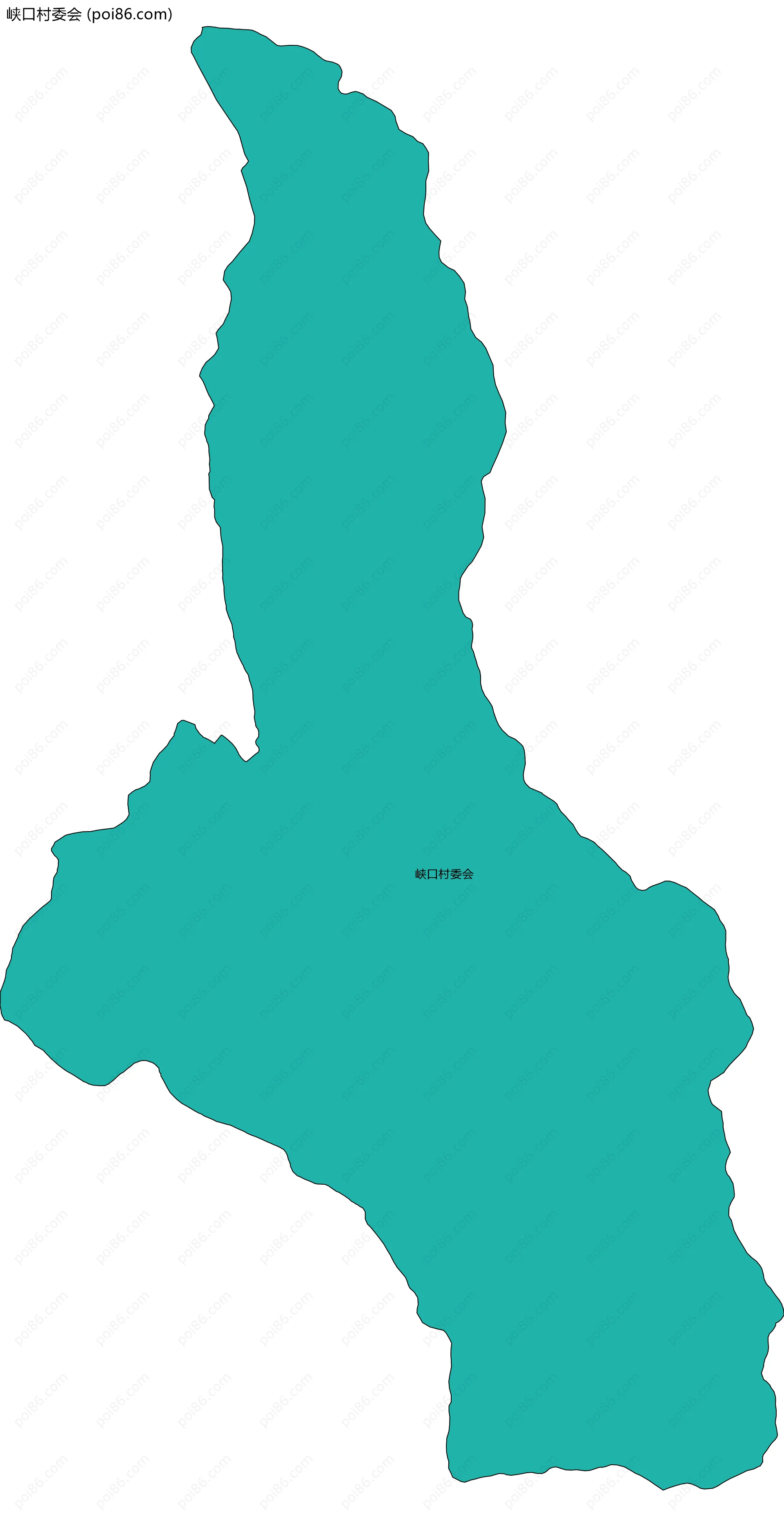 峡口村委会边界地图