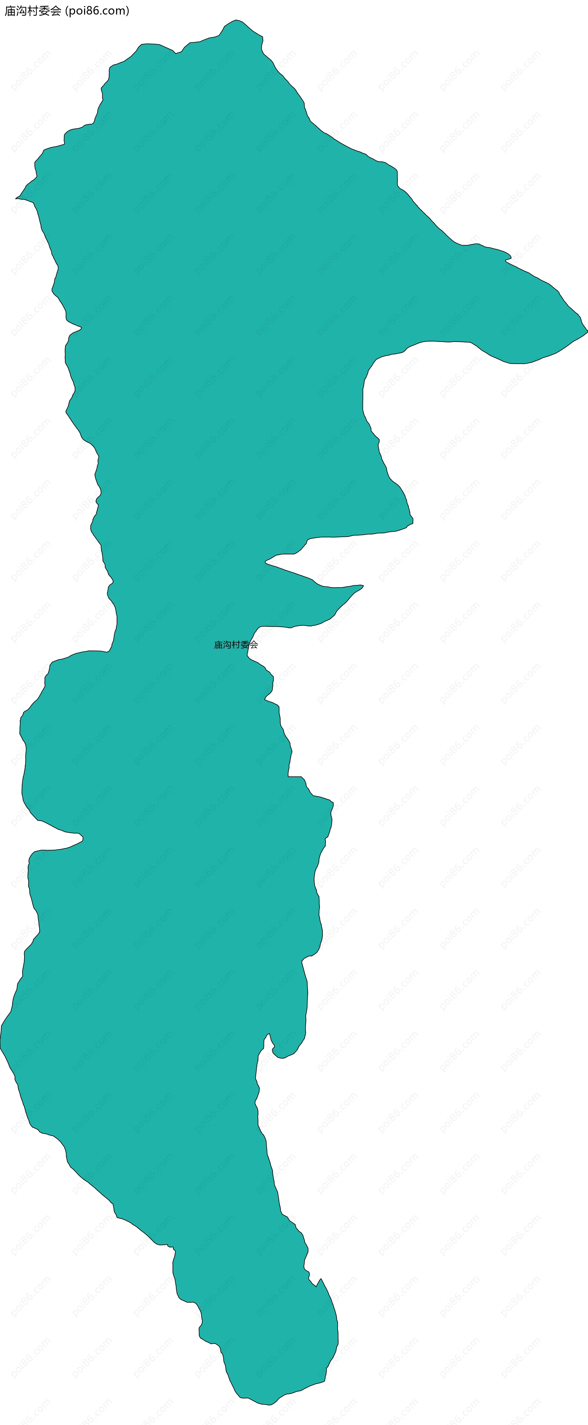 庙沟村委会边界地图