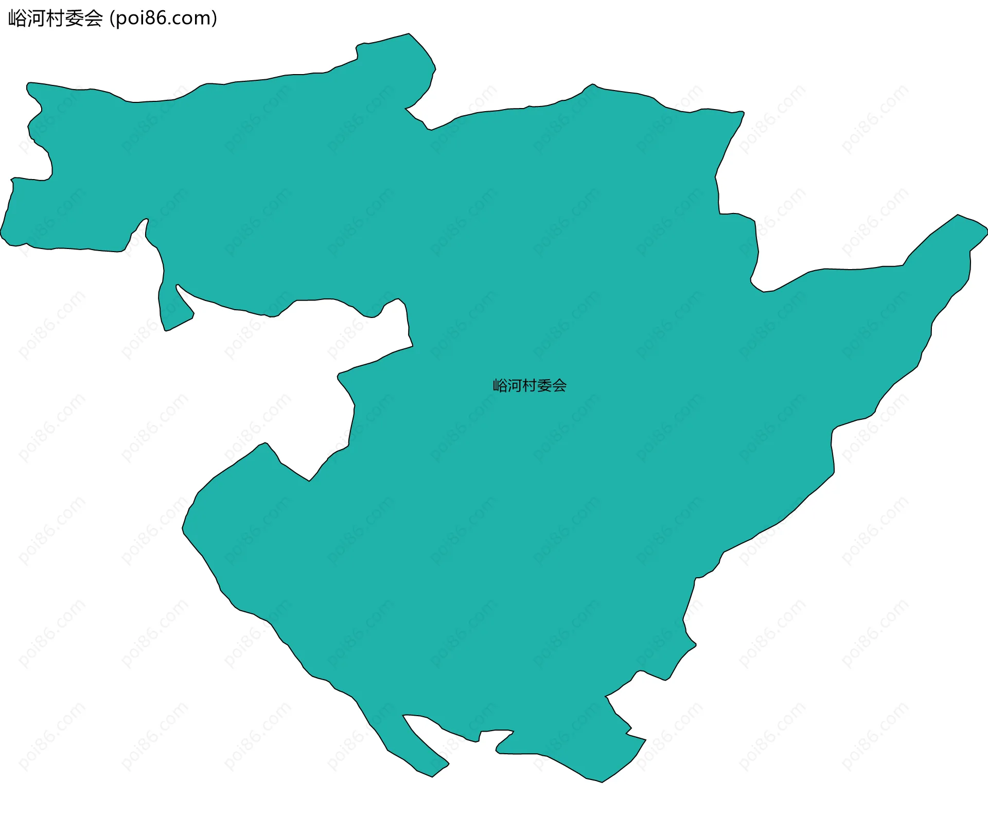 峪河村委会边界地图